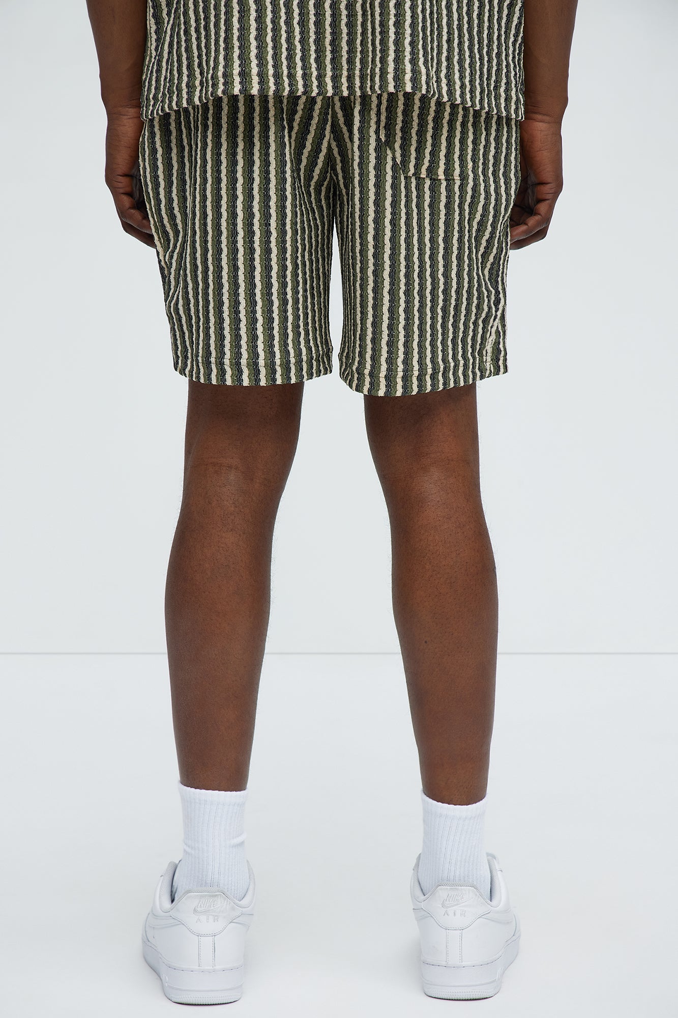 Timberland Drawstring Zig Zag Shorts - Black/Green - Image 4