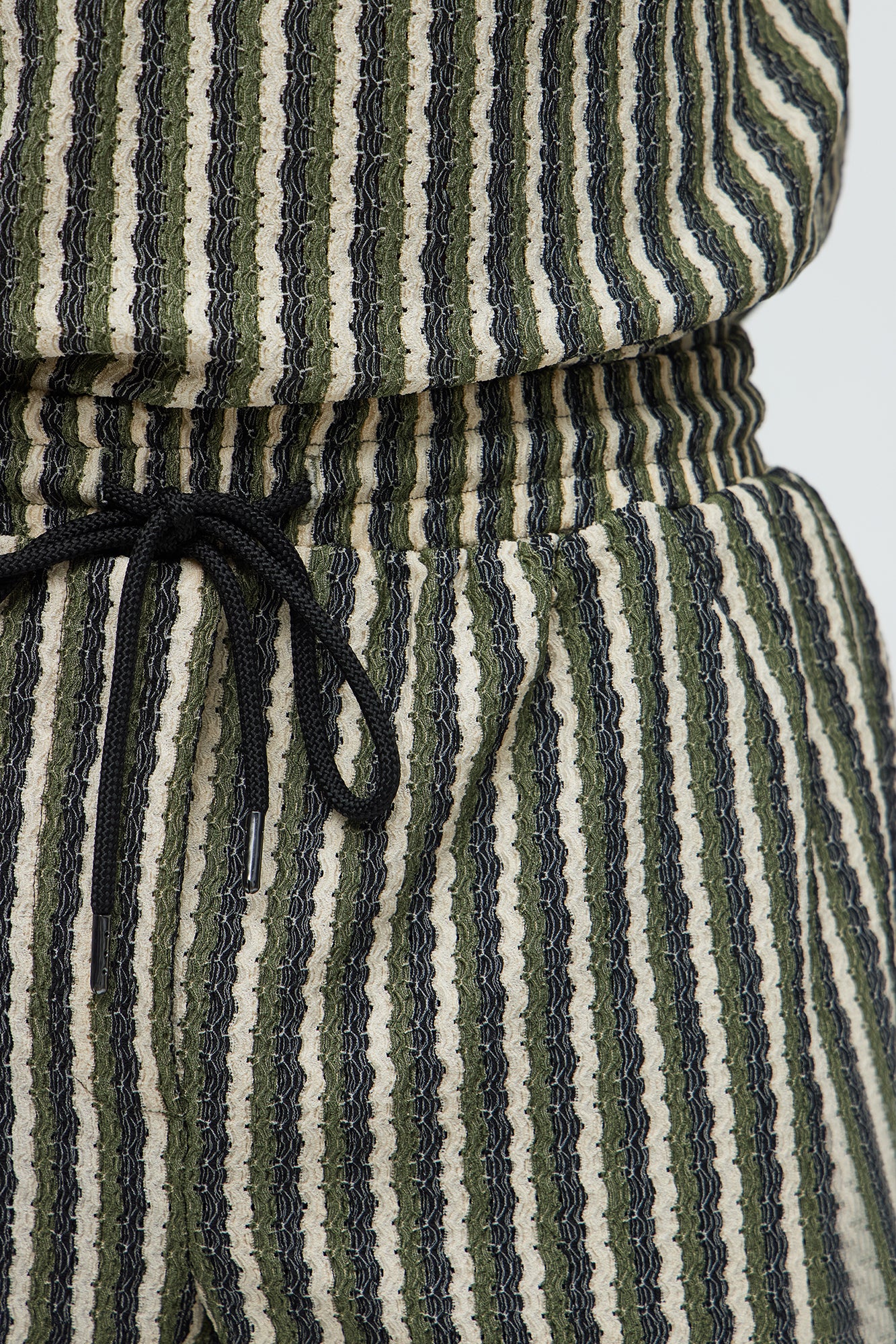 Timberland Drawstring Zig Zag Shorts - Black/Green - Image 3