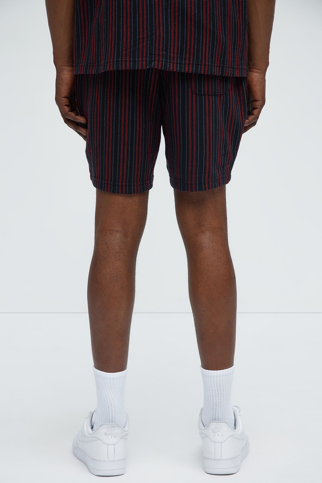 Colt Drawstring Striped Shorts - Burgundy/combo - Image 4