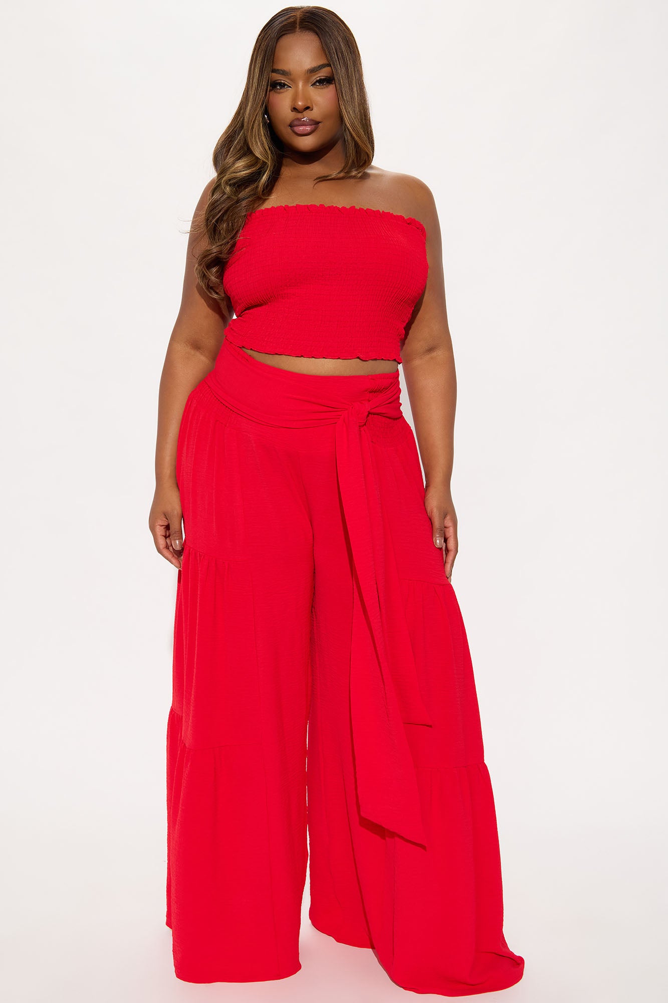 Live In Paradise Pant Set - Red - Image 4