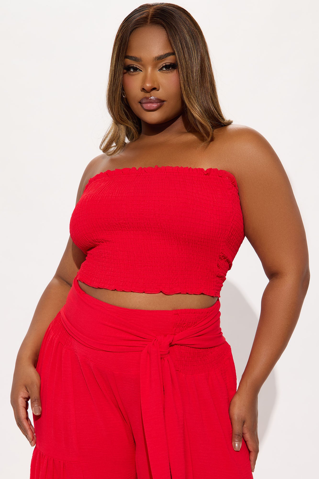 Live In Paradise Pant Set - Red - Image 5