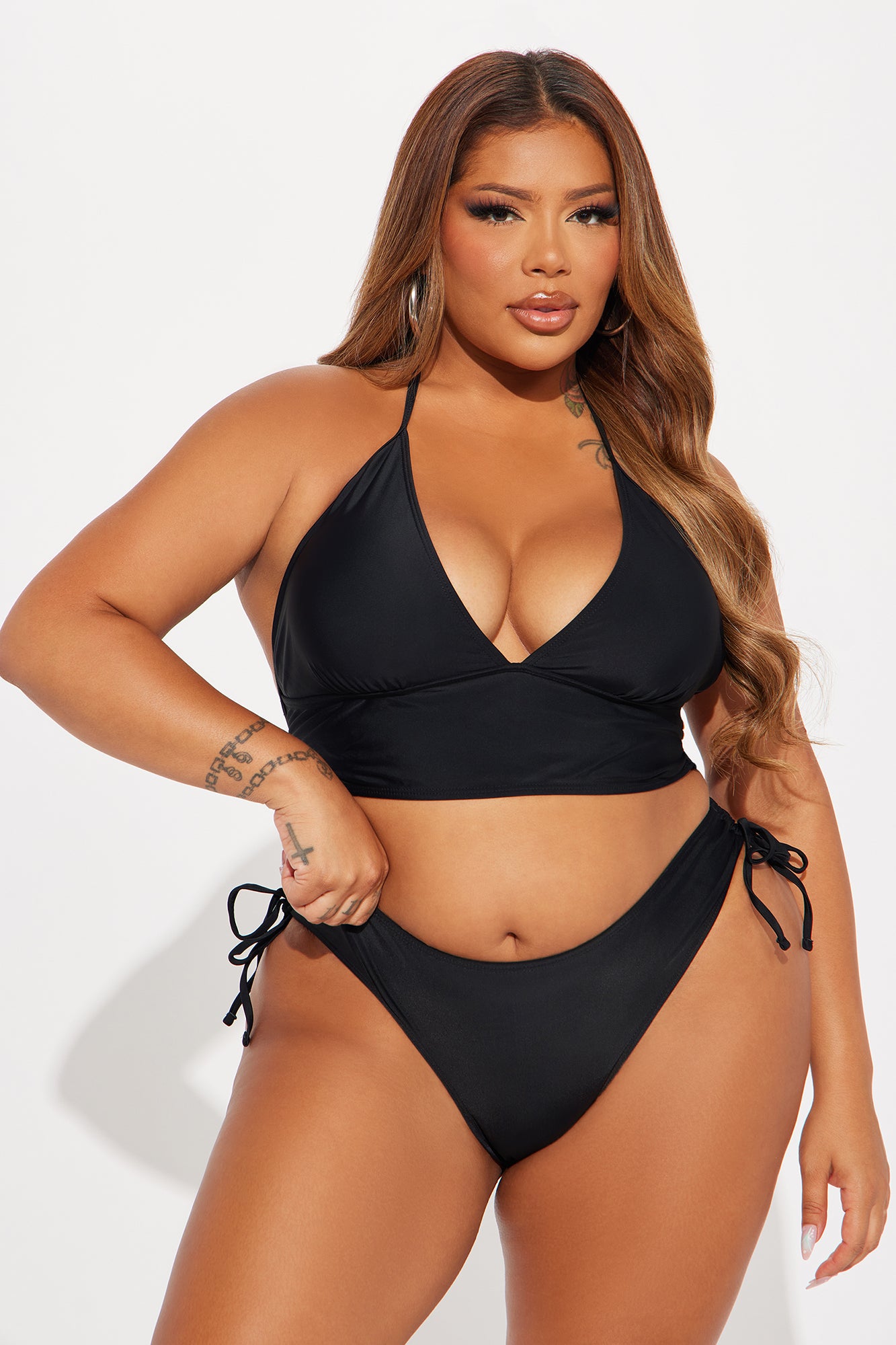 Sammy 2 Piece Tankini - Black - Image 4