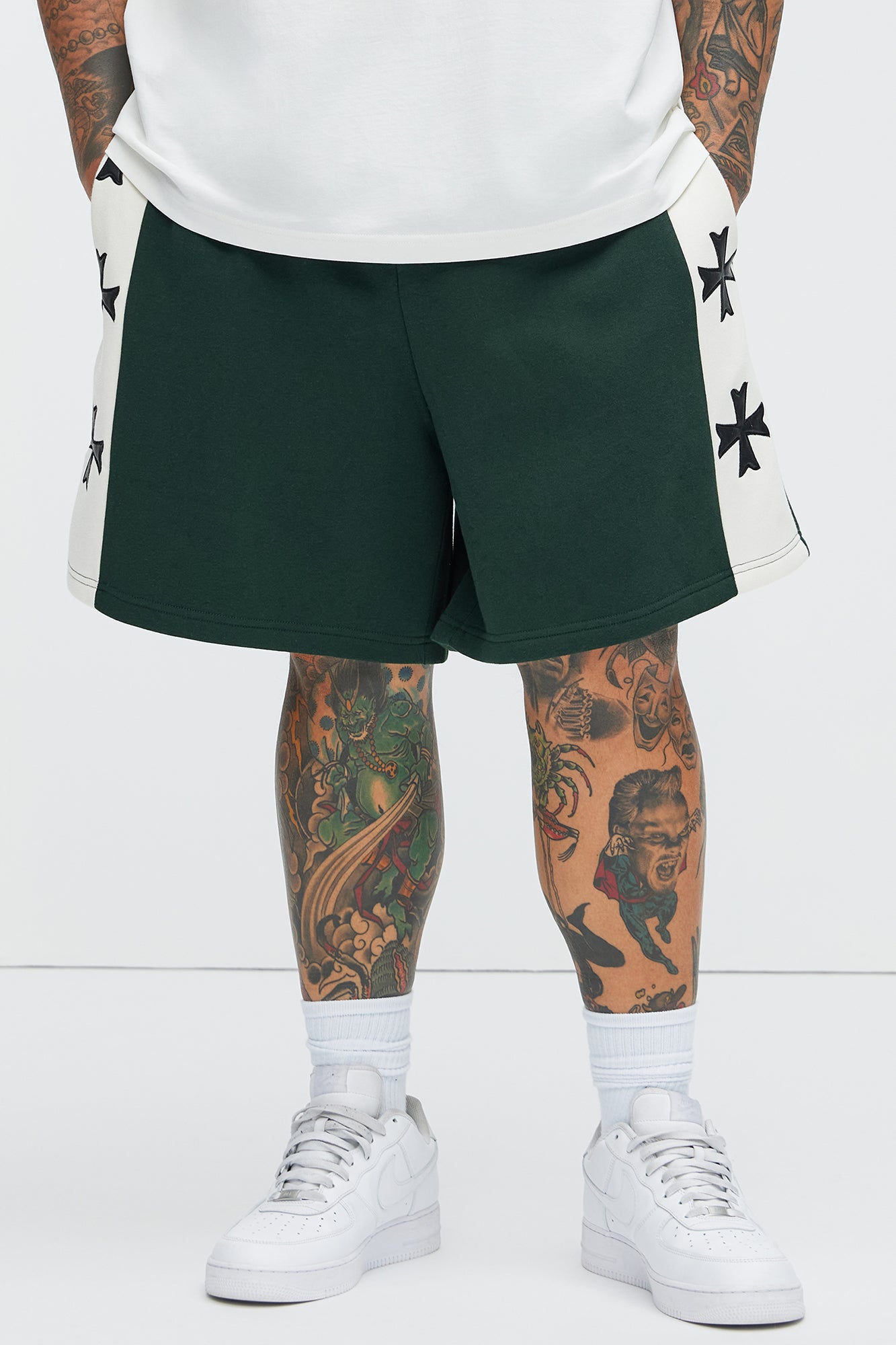 Tyson Desmond Sweat Shorts - Green/combo - Image 5