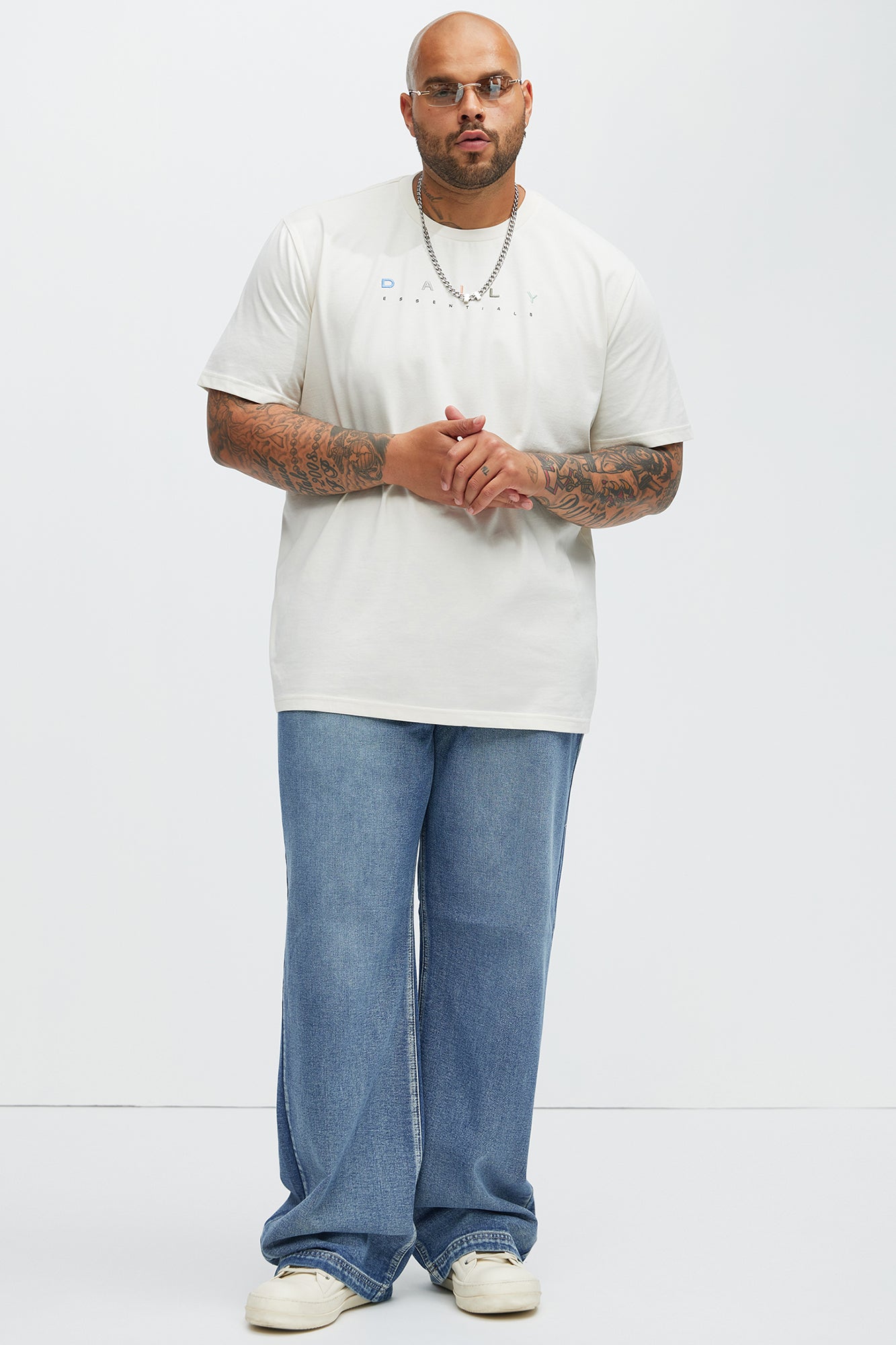 Let's Get It Denim Baggy Jeans - Indigo - Image 8