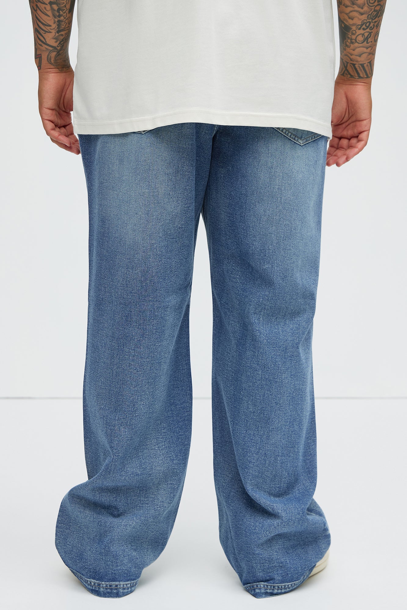 Let's Get It Denim Baggy Jeans - Indigo - Image 9
