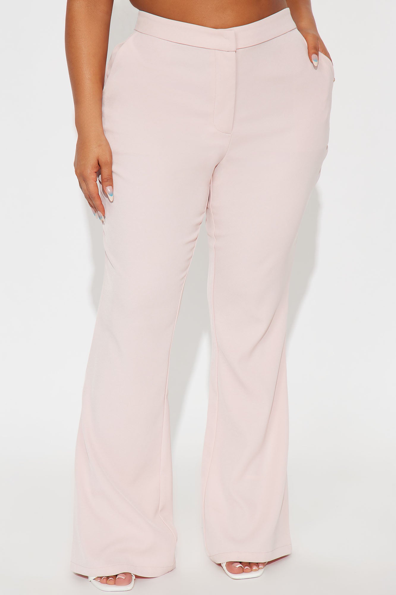 Breaking Even Flare Trouser - Pink - Image 5