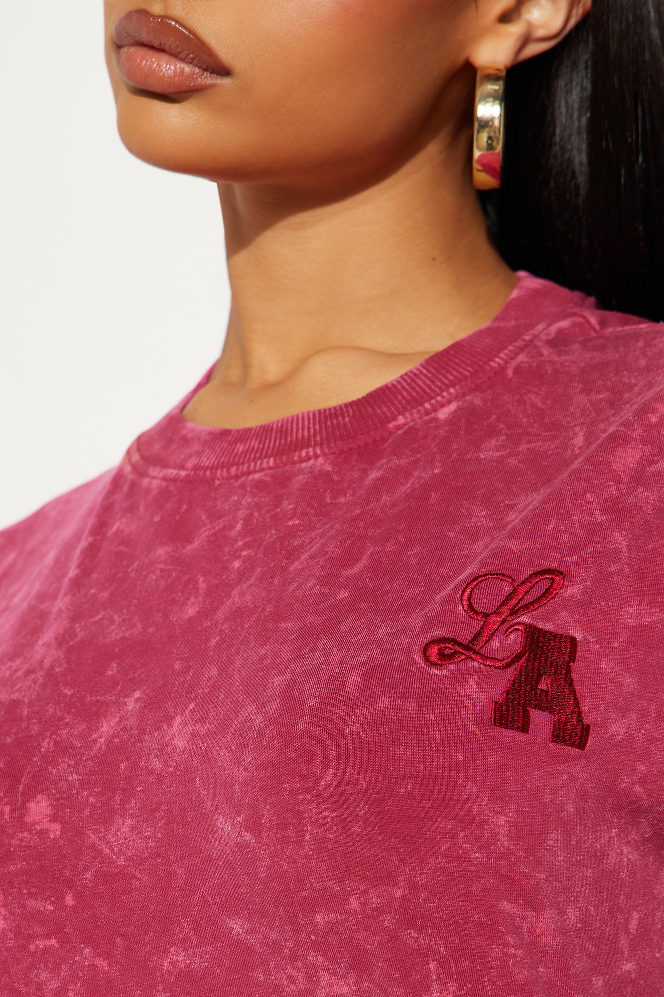 Adelle Lounge Pant Set - Magenta - Image 3