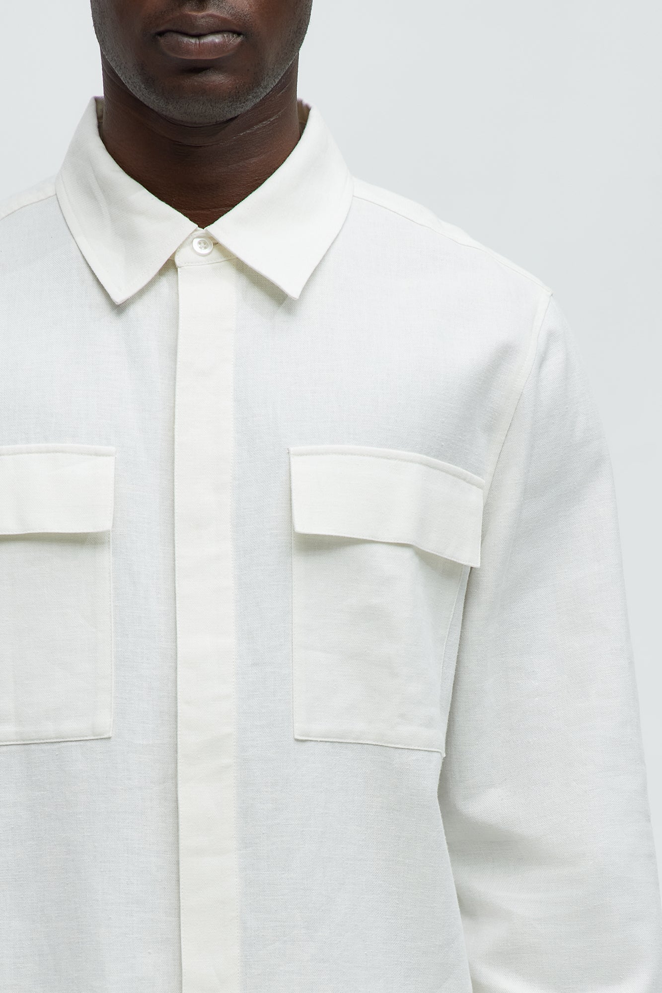 Bahamas Linen Long Sleeve Shirt - White - Image 3