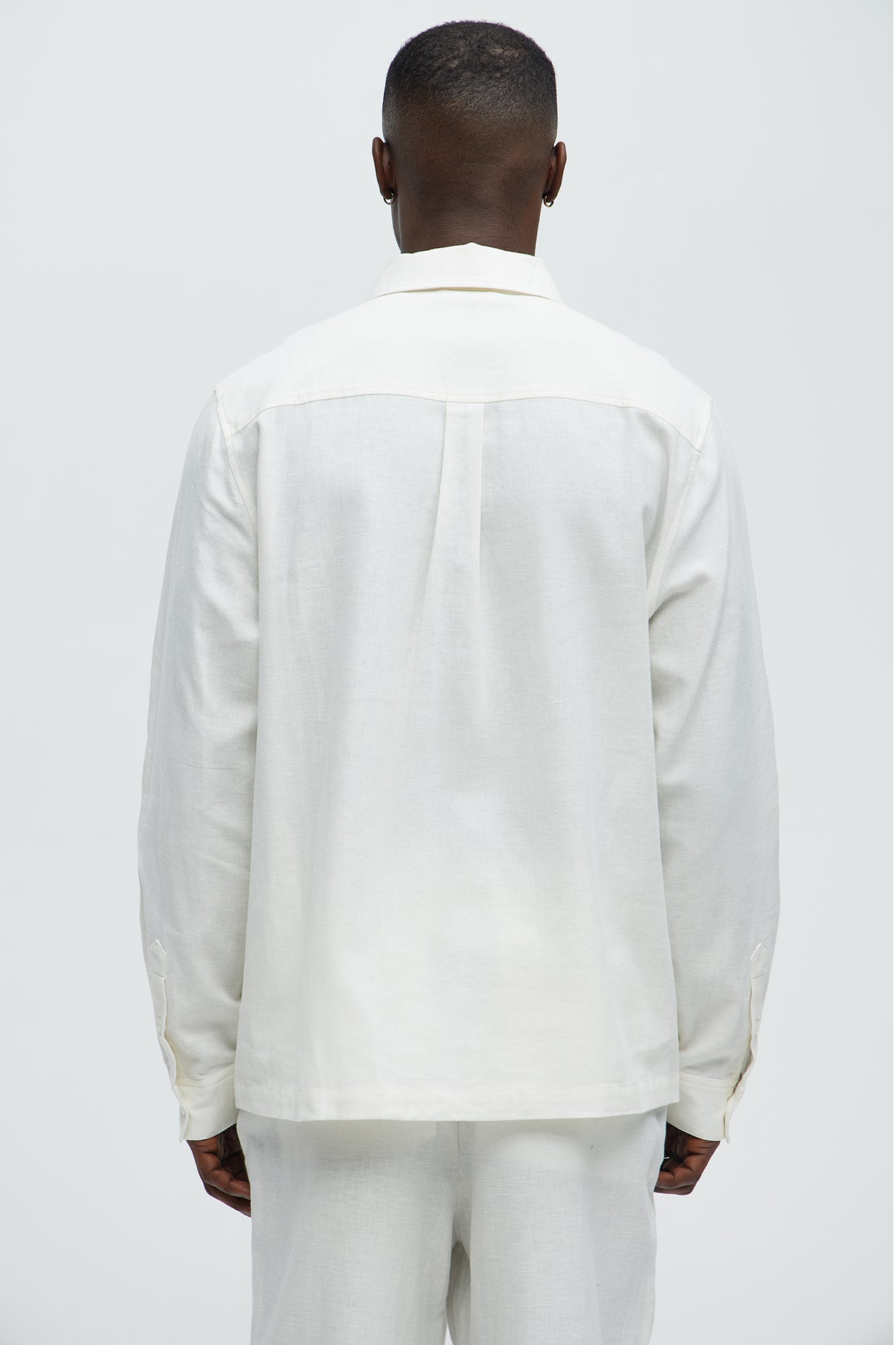 Bahamas Linen Long Sleeve Shirt - White - Image 4