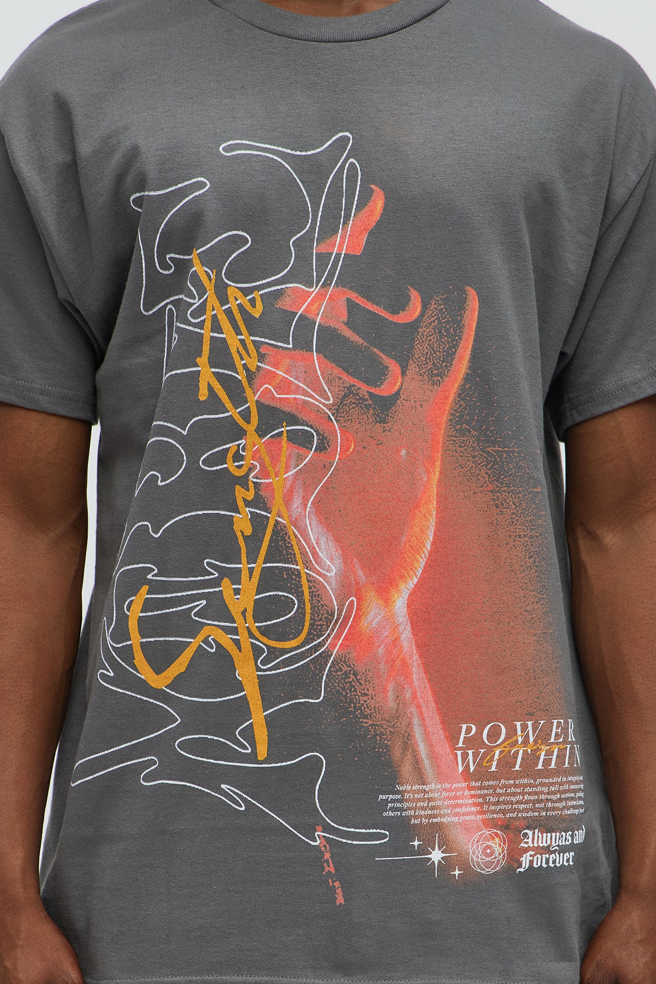 Always And Forever Power Short Sleeve Tee - Charcoal - Image 3