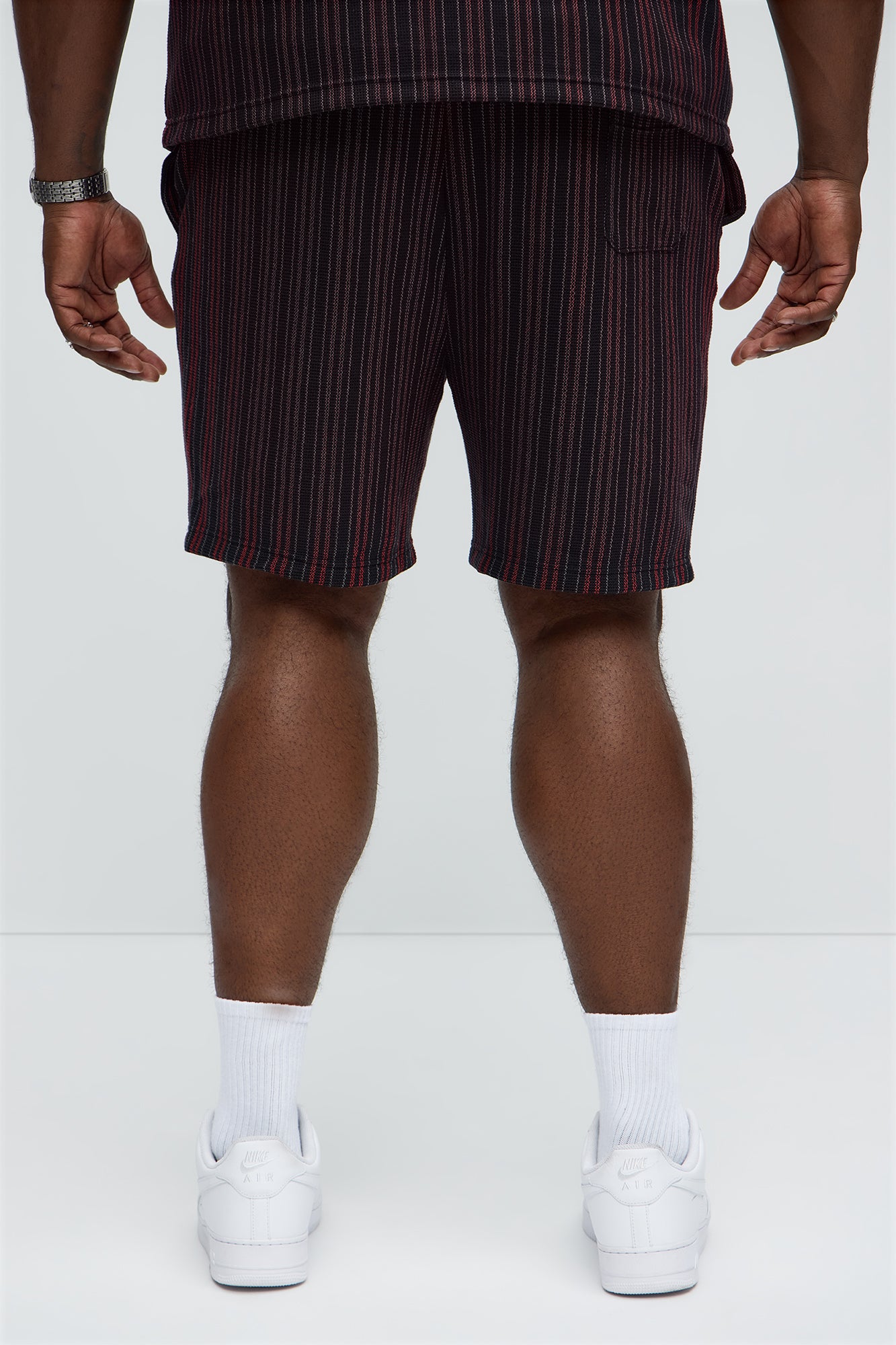 Colt Drawstring Striped Shorts - Burgundy/combo - Image 8
