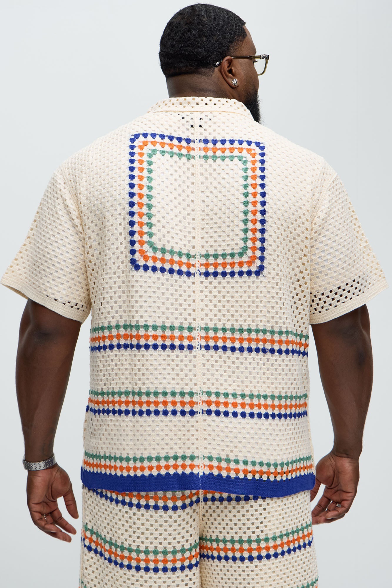 Anderson Crochet Cuban Collar - Cream/combo - Image 7