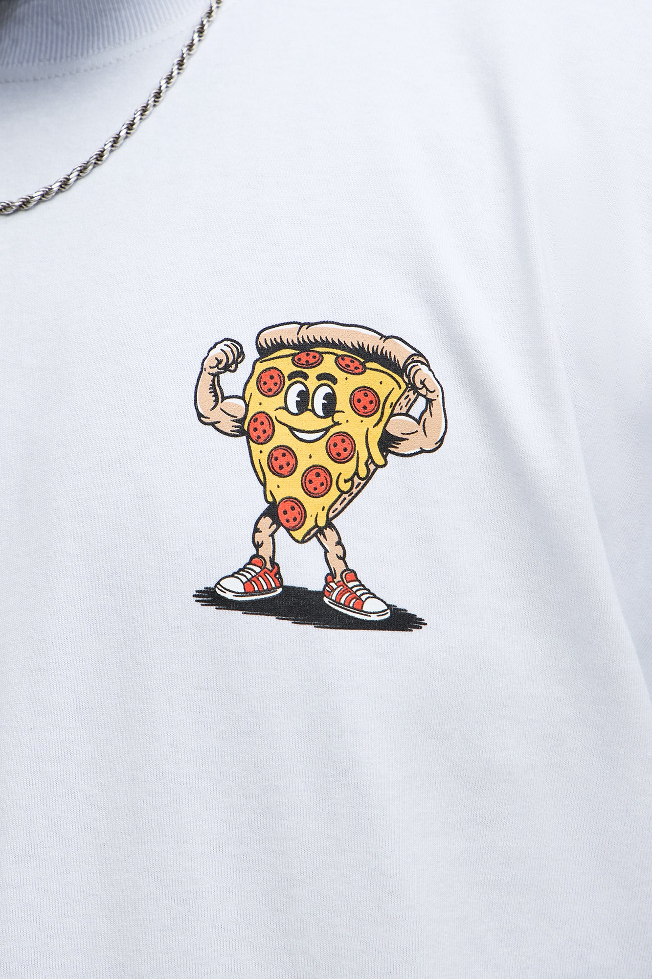 Workout To Eat Out Oversized Short Sleeve Tee - White - Image 8