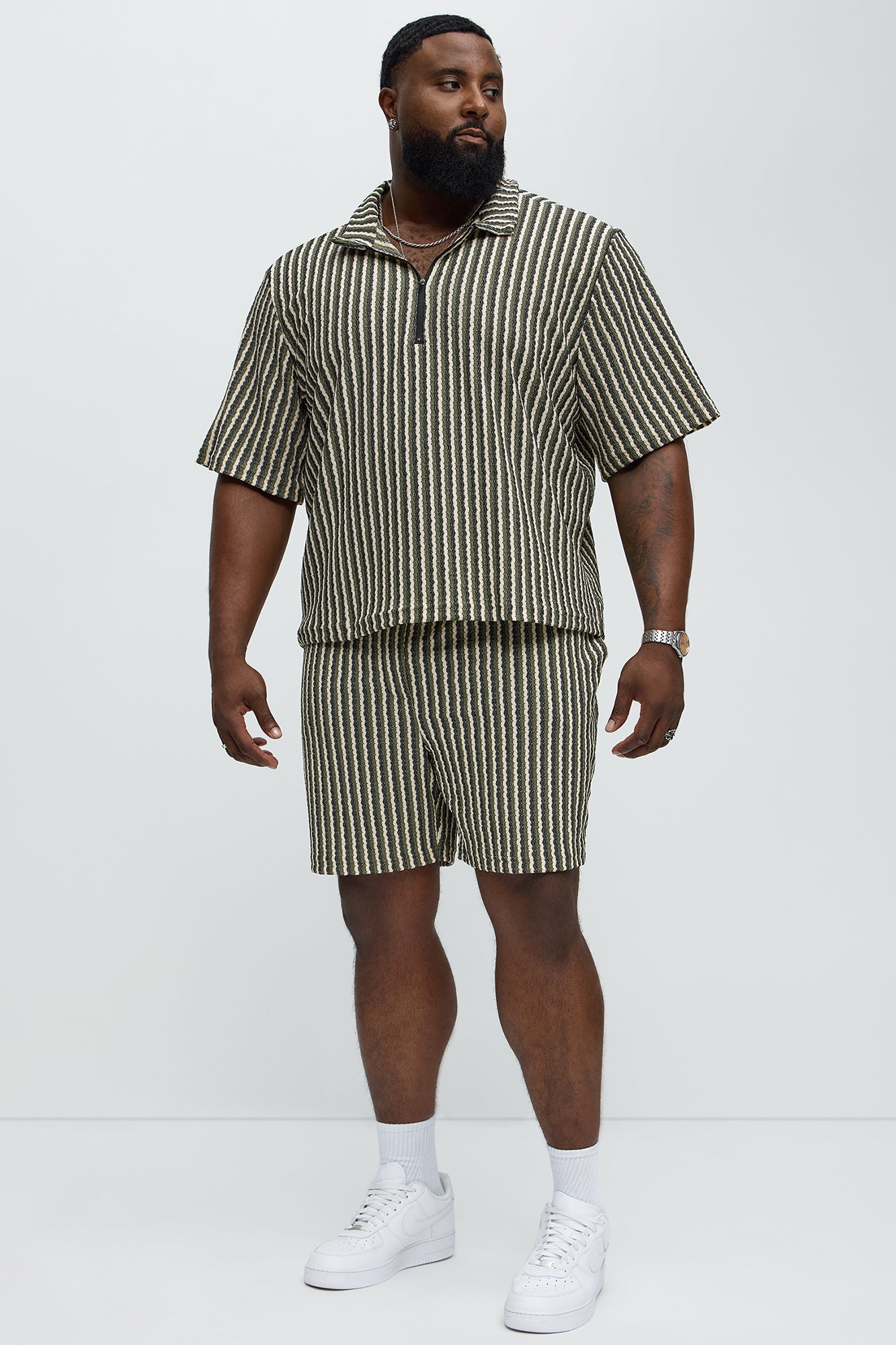 Timberland Drawstring Zig Zag Shorts - Black/Green - Image 6
