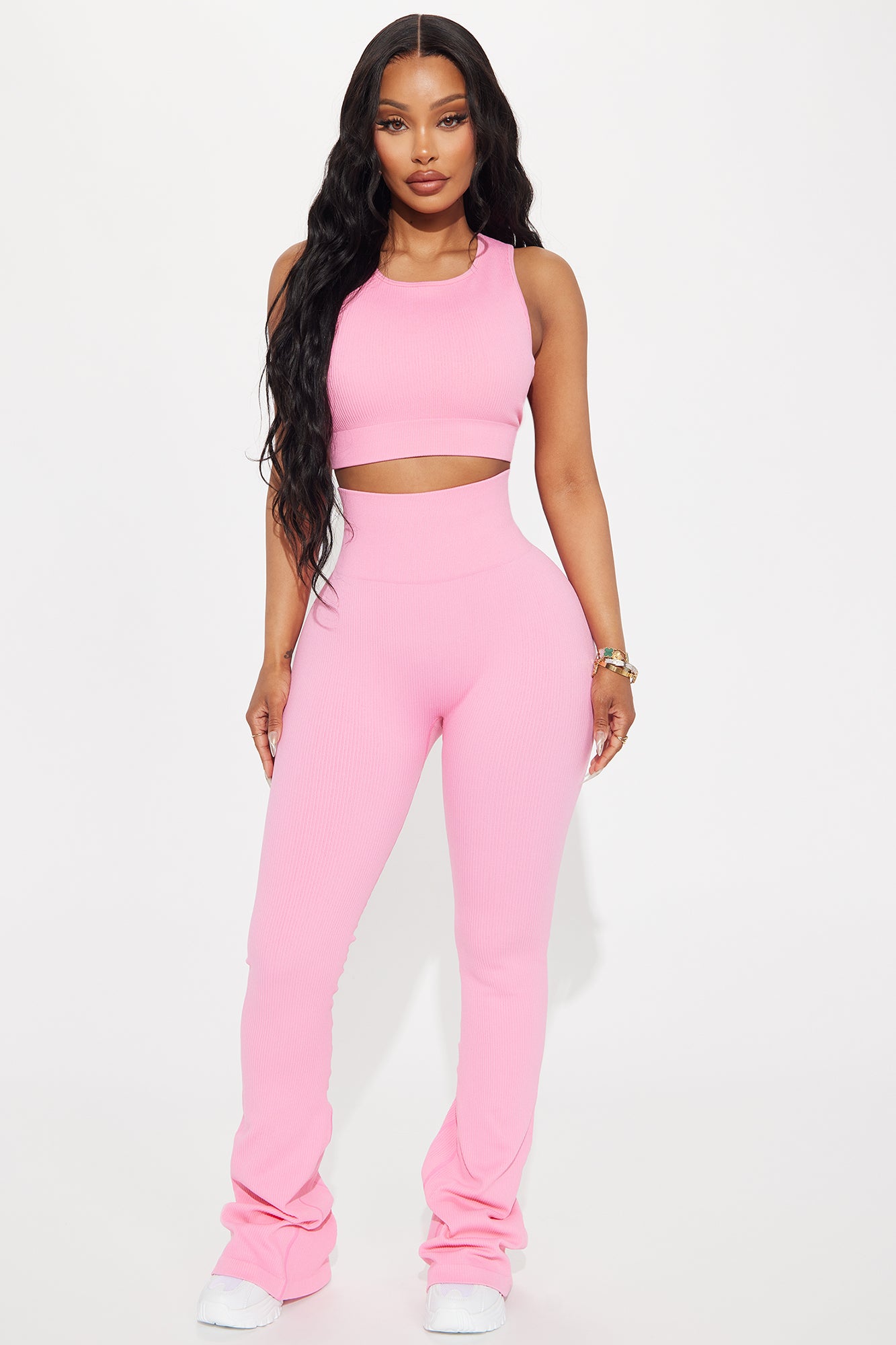 Beach Body Effortless Seamless Active Yoga Pant - Bubblegum Pink - Image 3
