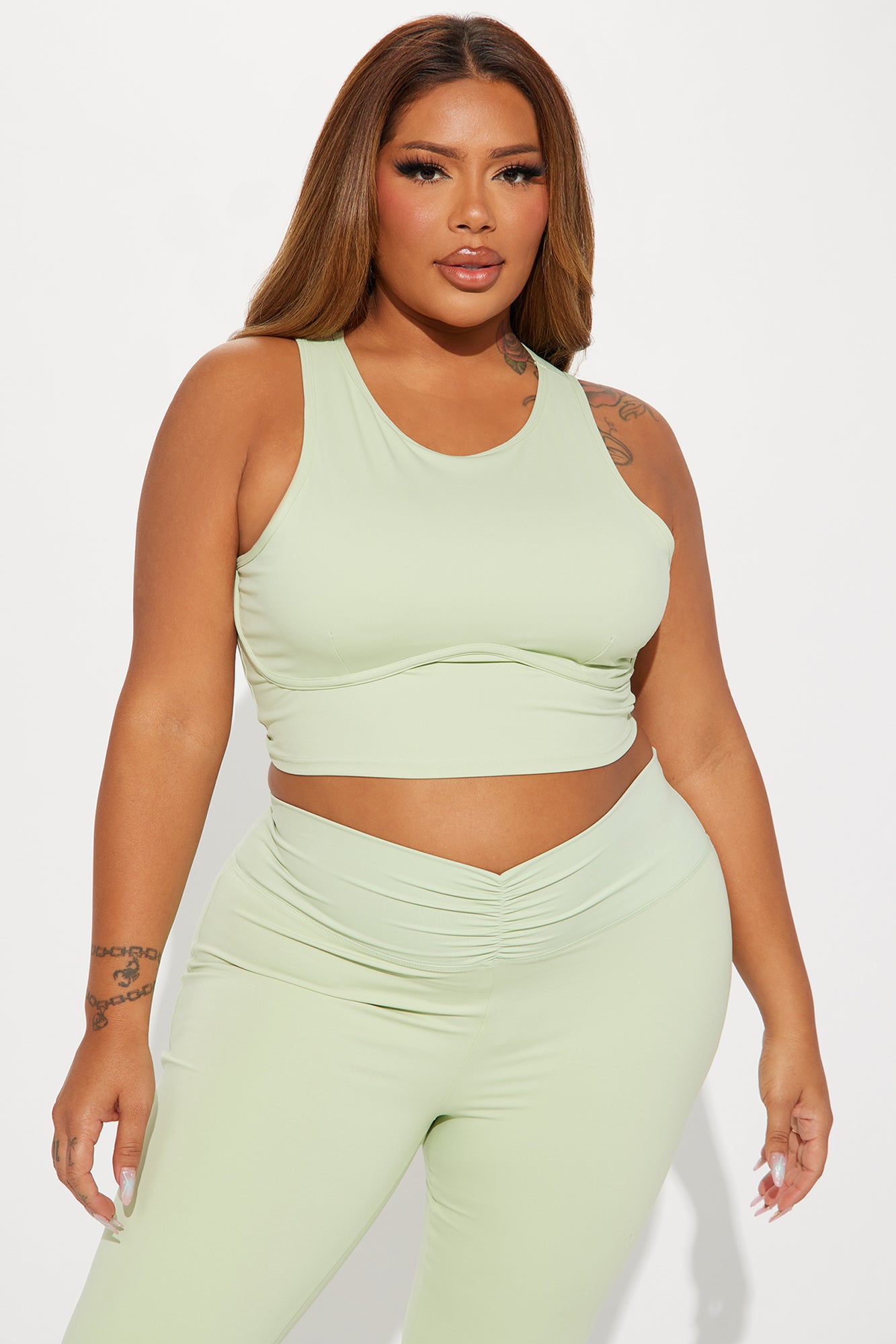Pilates Girl Active Top - Sage - Image 4
