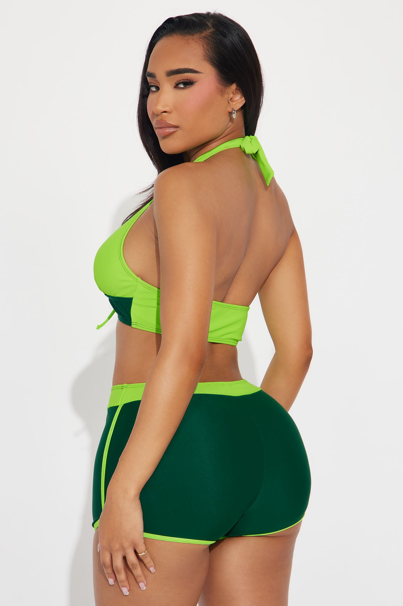 Carleta Boyshort 2 Piece Bikini - Green/combo - Image 3