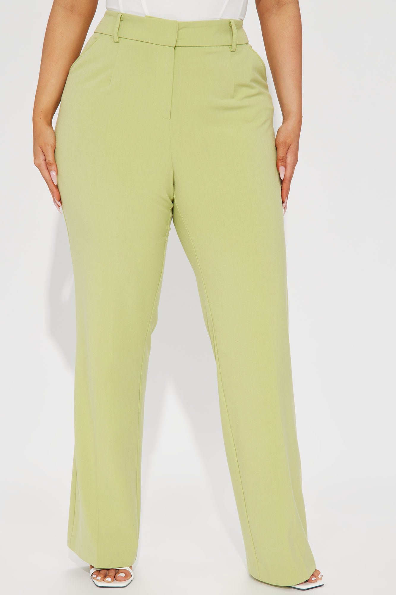 Tasha Dressy High Rise Pants - Sage - Image 5