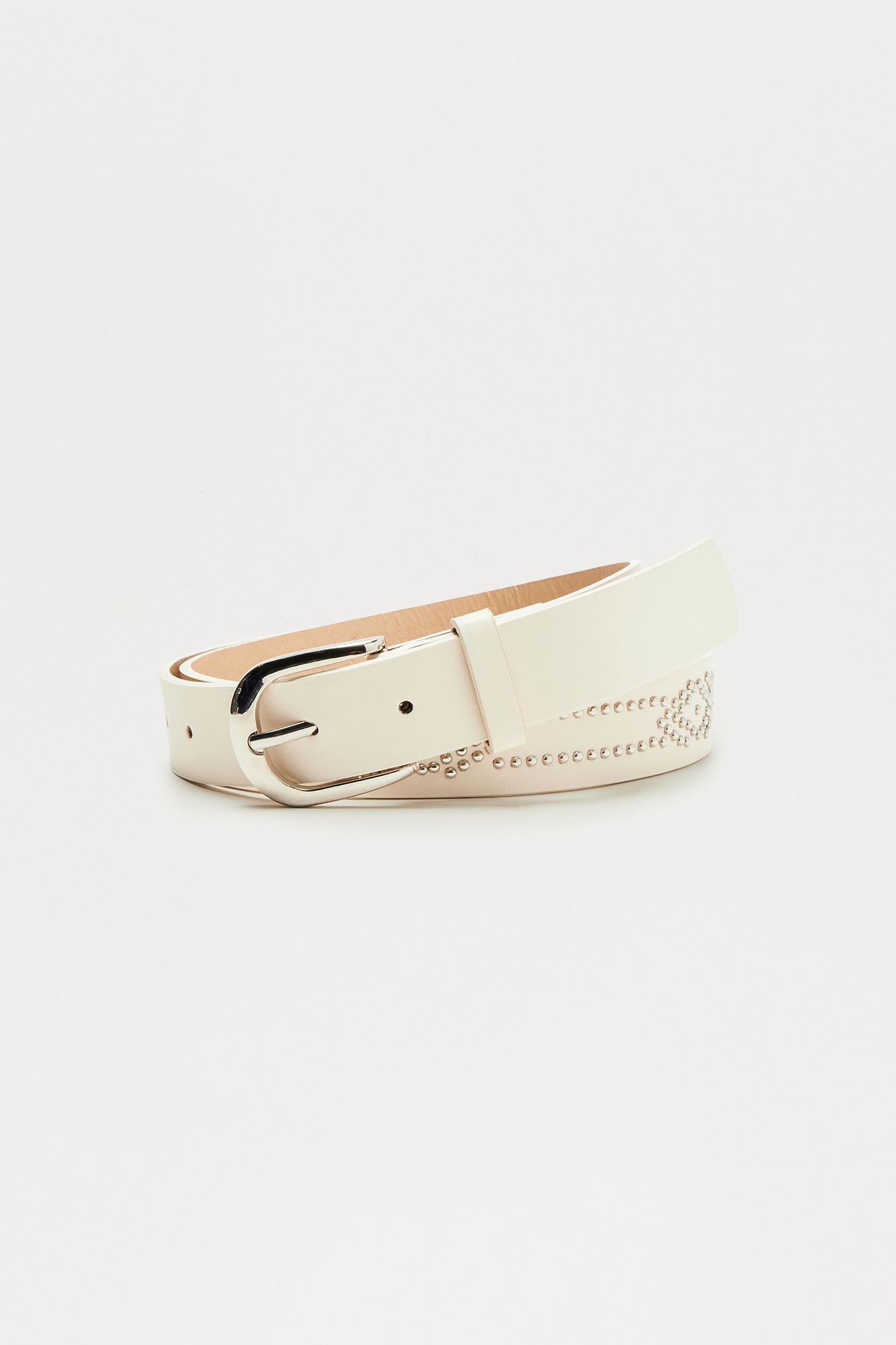 Striking Out Studded Belt - White - Image 4