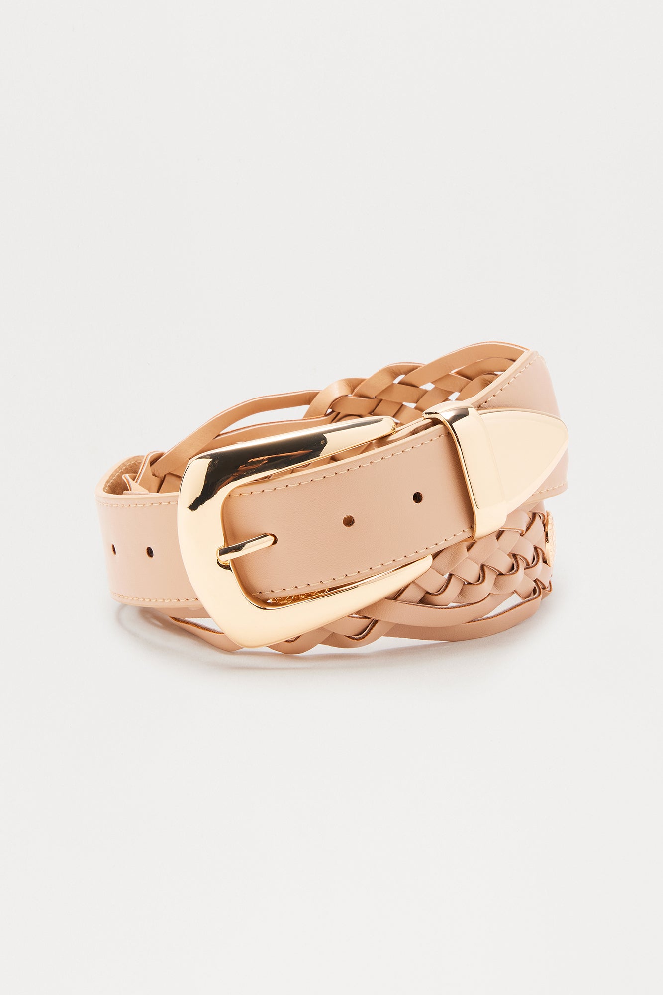 Western Braided Belt - Nude - Image 3