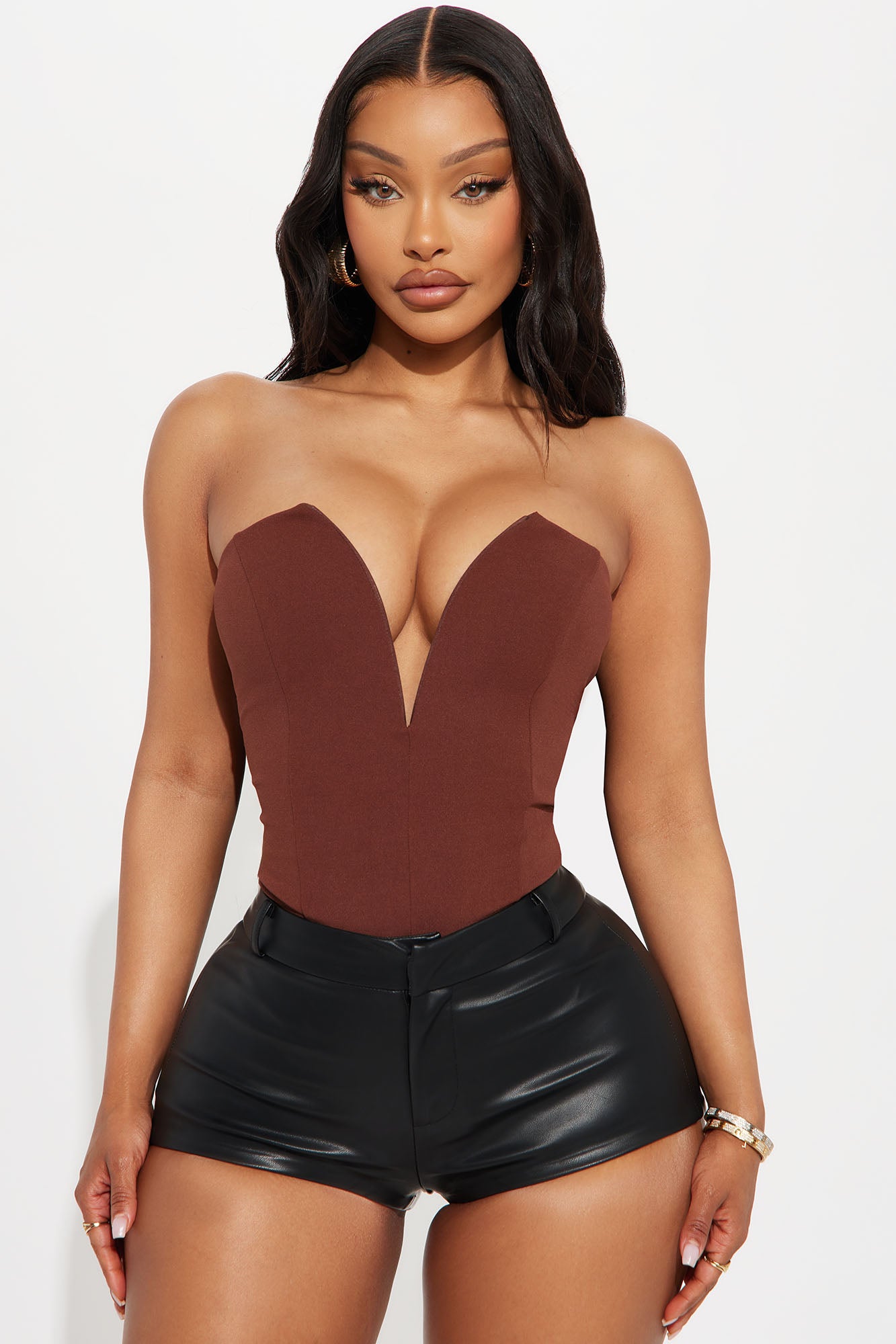 French Kiss Bodysuit - Chocolate - Image 3