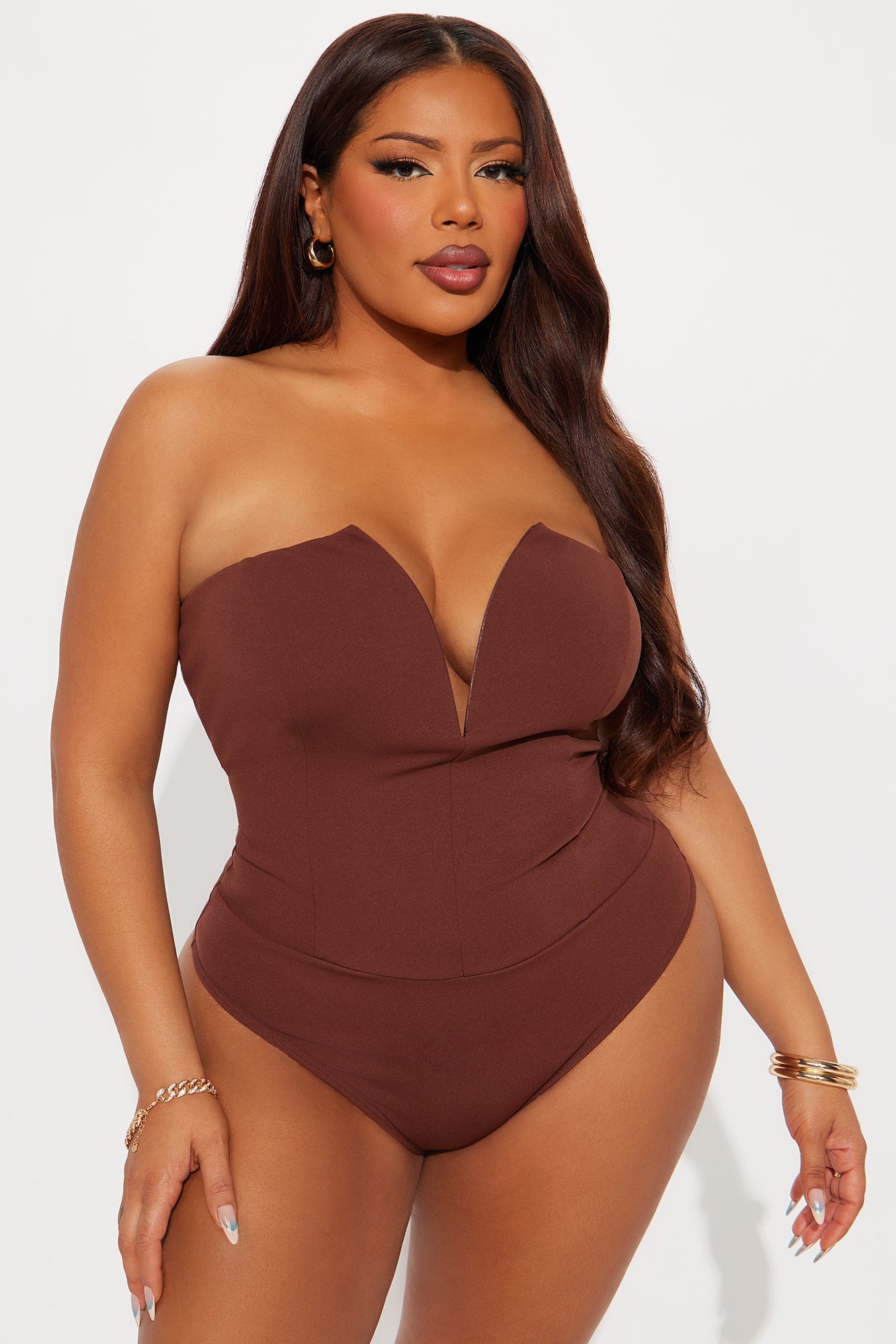 French Kiss Bodysuit - Chocolate - Image 5