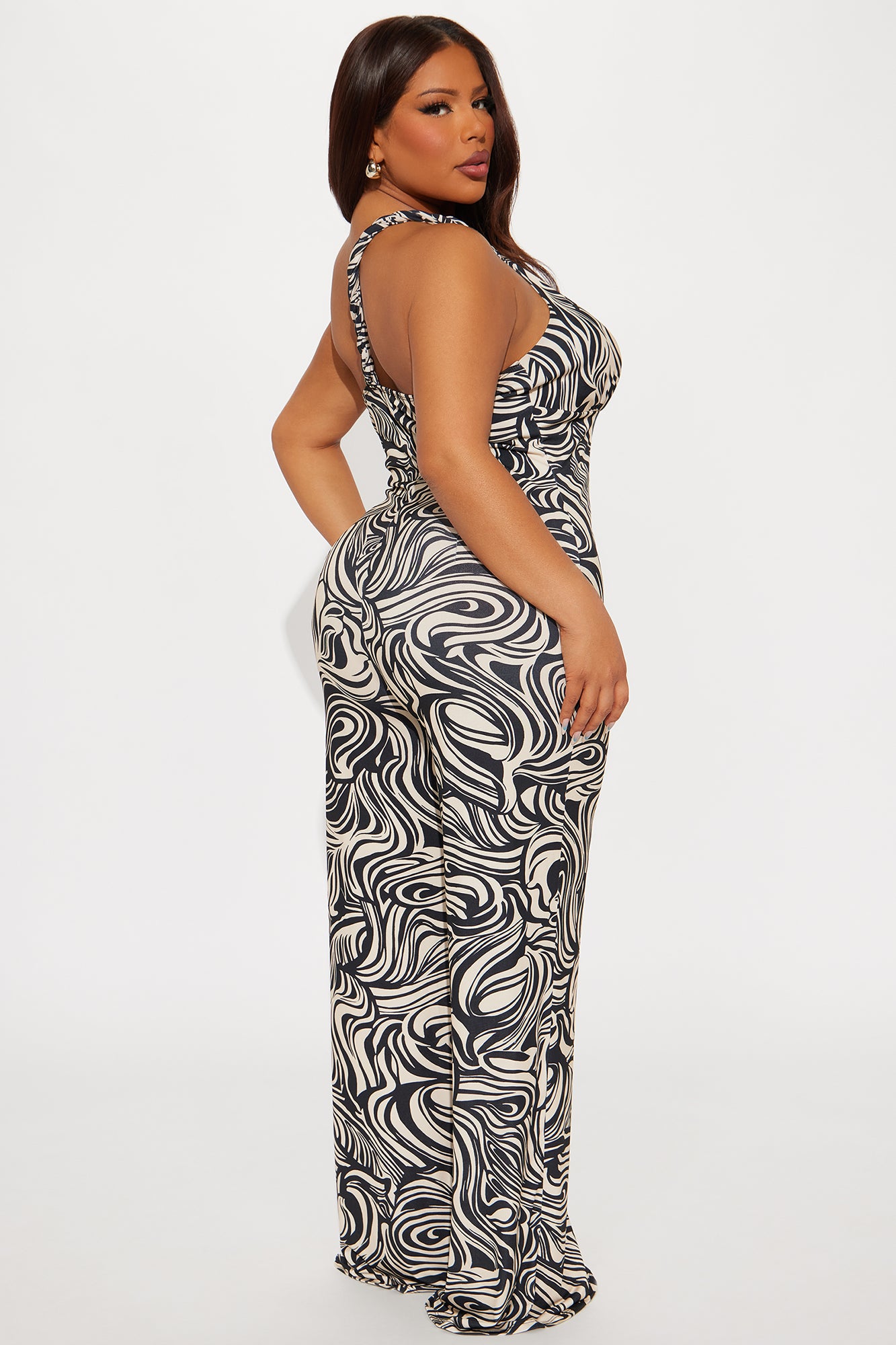 Playing Hard To Get Jumpsuit - Black/combo - Image 6