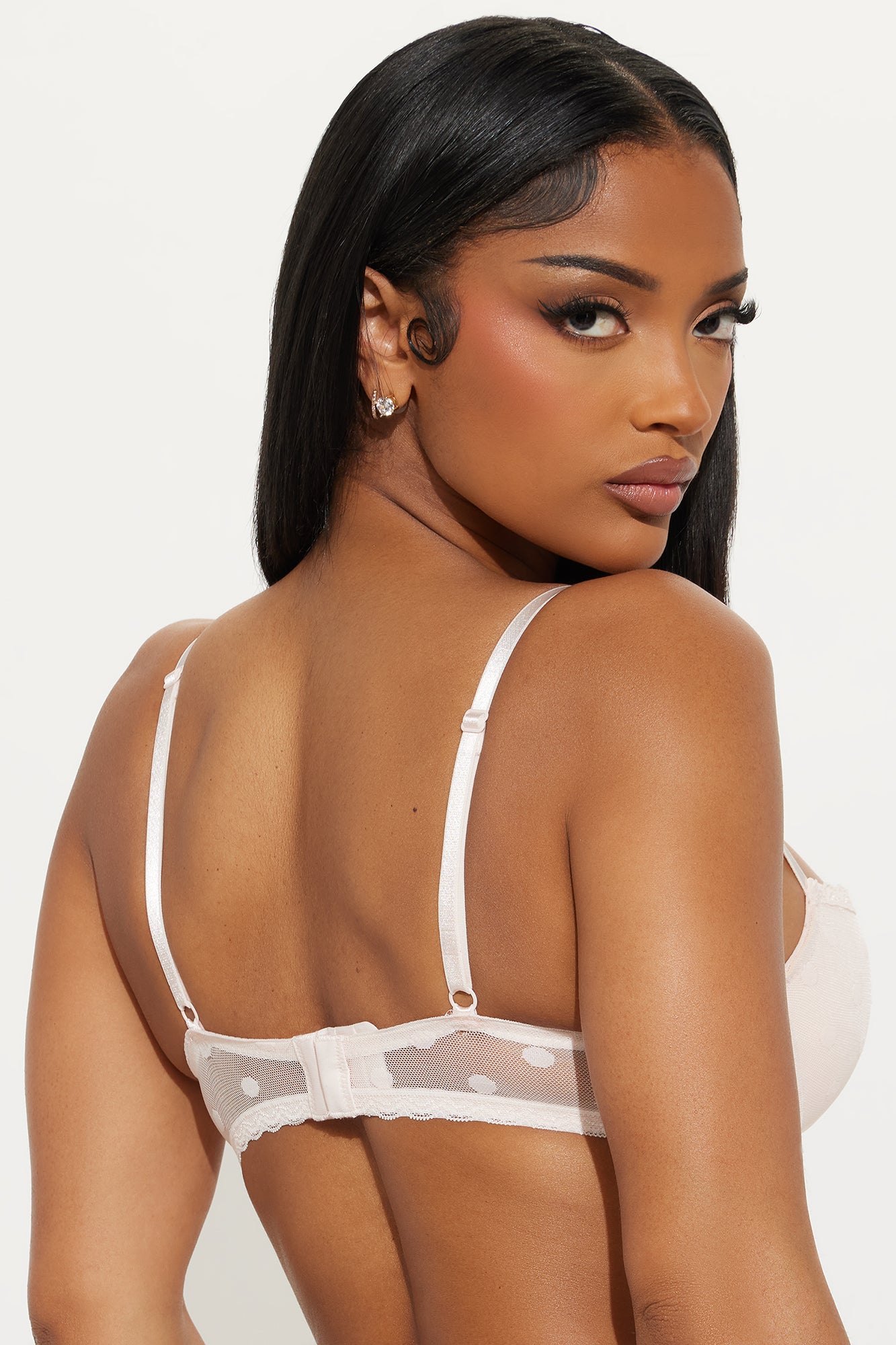 So Fetch Mesh Balconette Push Up Bra - Blush - Image 3