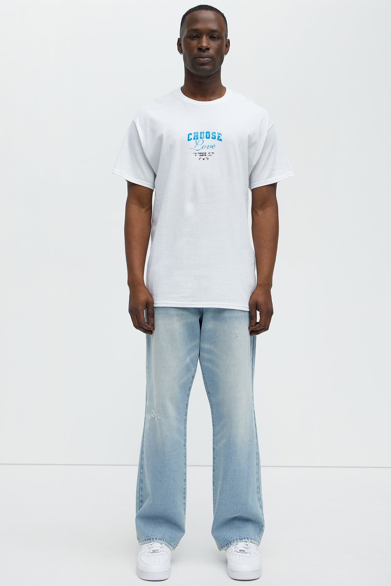 Choose Love Short Sleeve Tee - White - Image 4