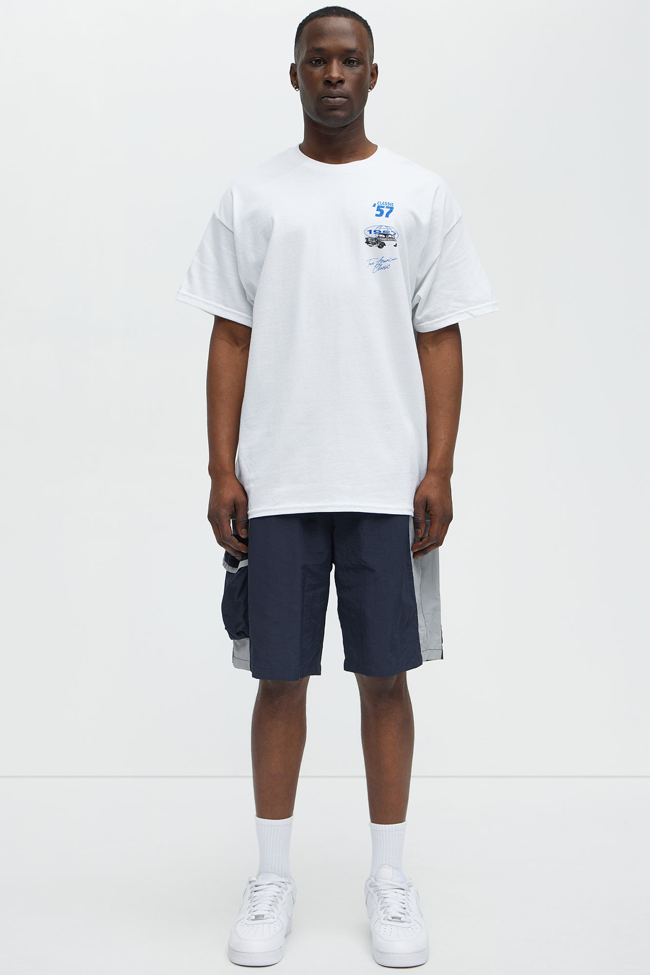 Classic 57 Oversized Short Sleeve Tee - White - Image 4
