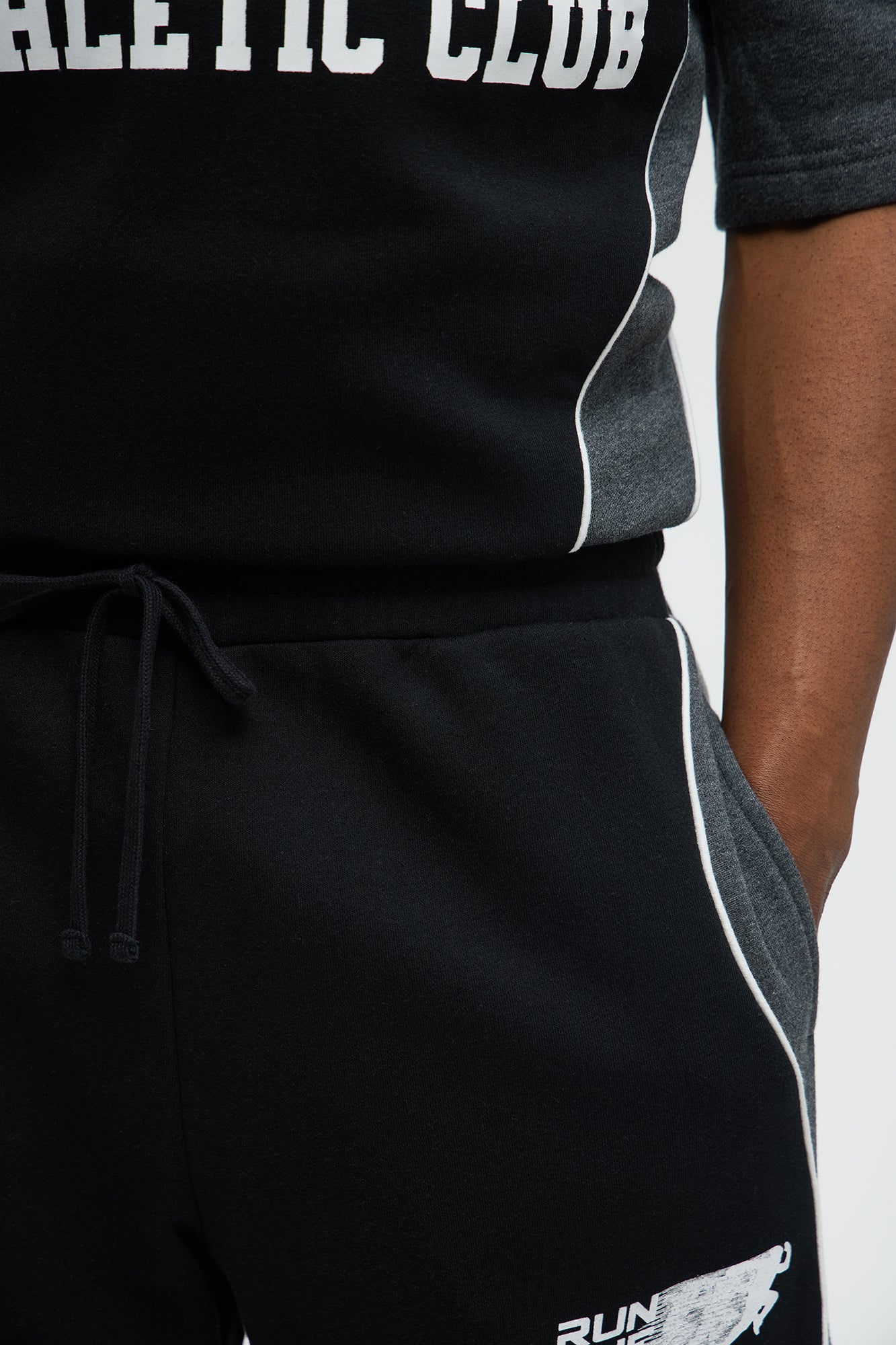 Tyson NYC Athletic Relaxed Shorts - Black/combo - Image 3