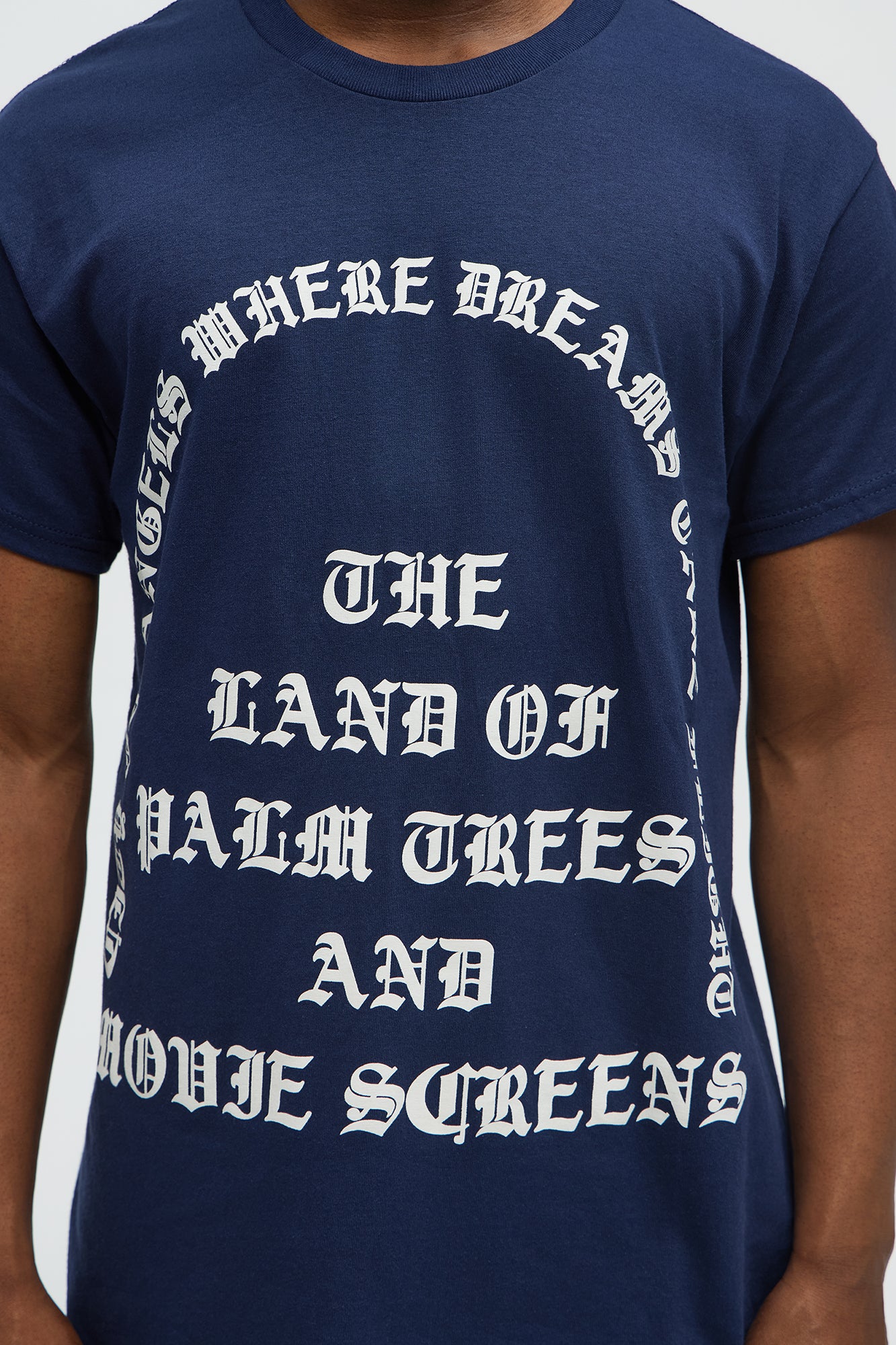 City Of Angels Land Of Dreams Short Sleeve Tee - Navy - Image 3