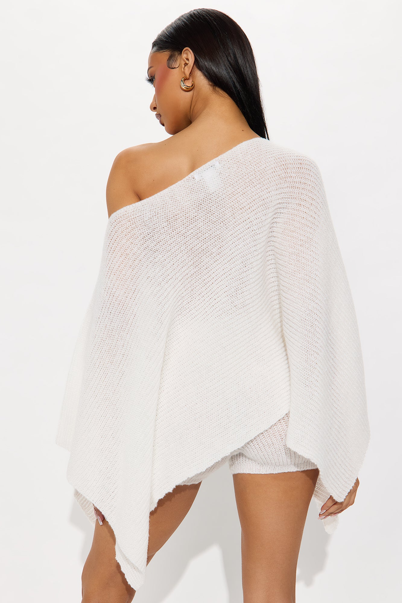 Always A Vibe Sweater Short Set - White - Image 3