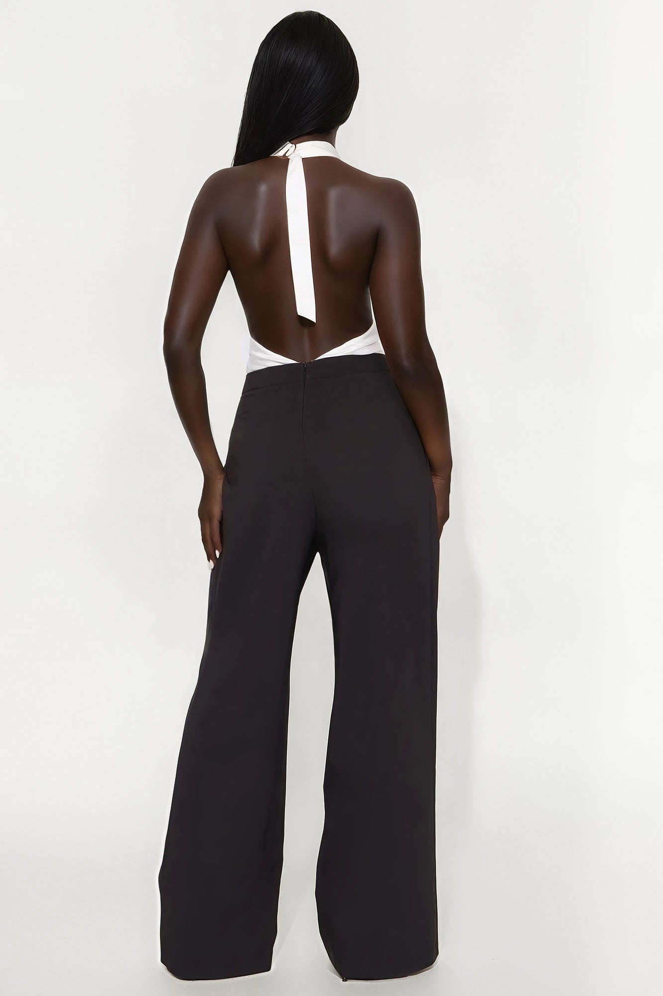 Eyes On The Prize Halter Jumpsuit - Black/combo - Image 3