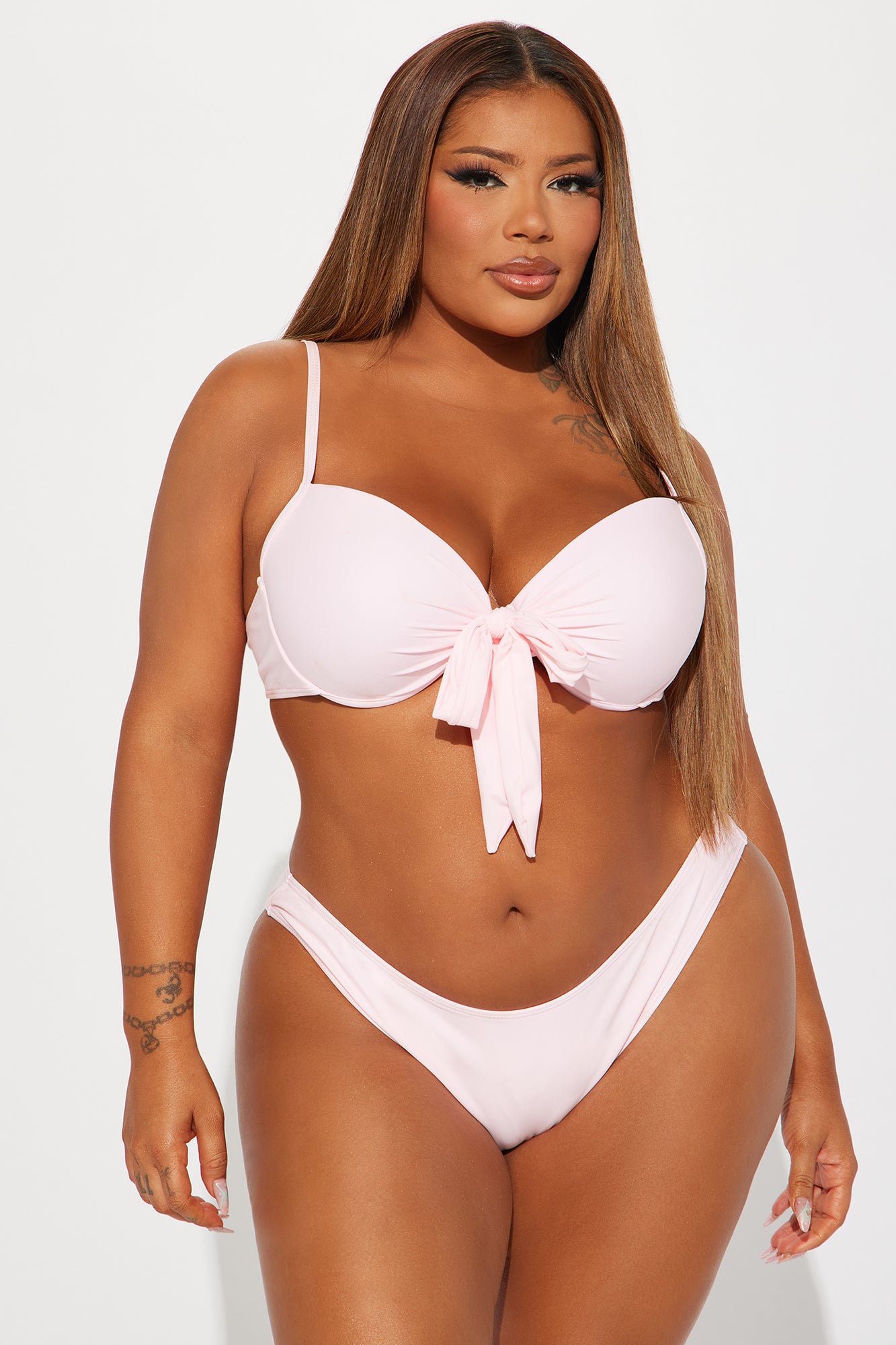 Levana Bra Cup 3 Piece Bikini Set - Pink - Image 7