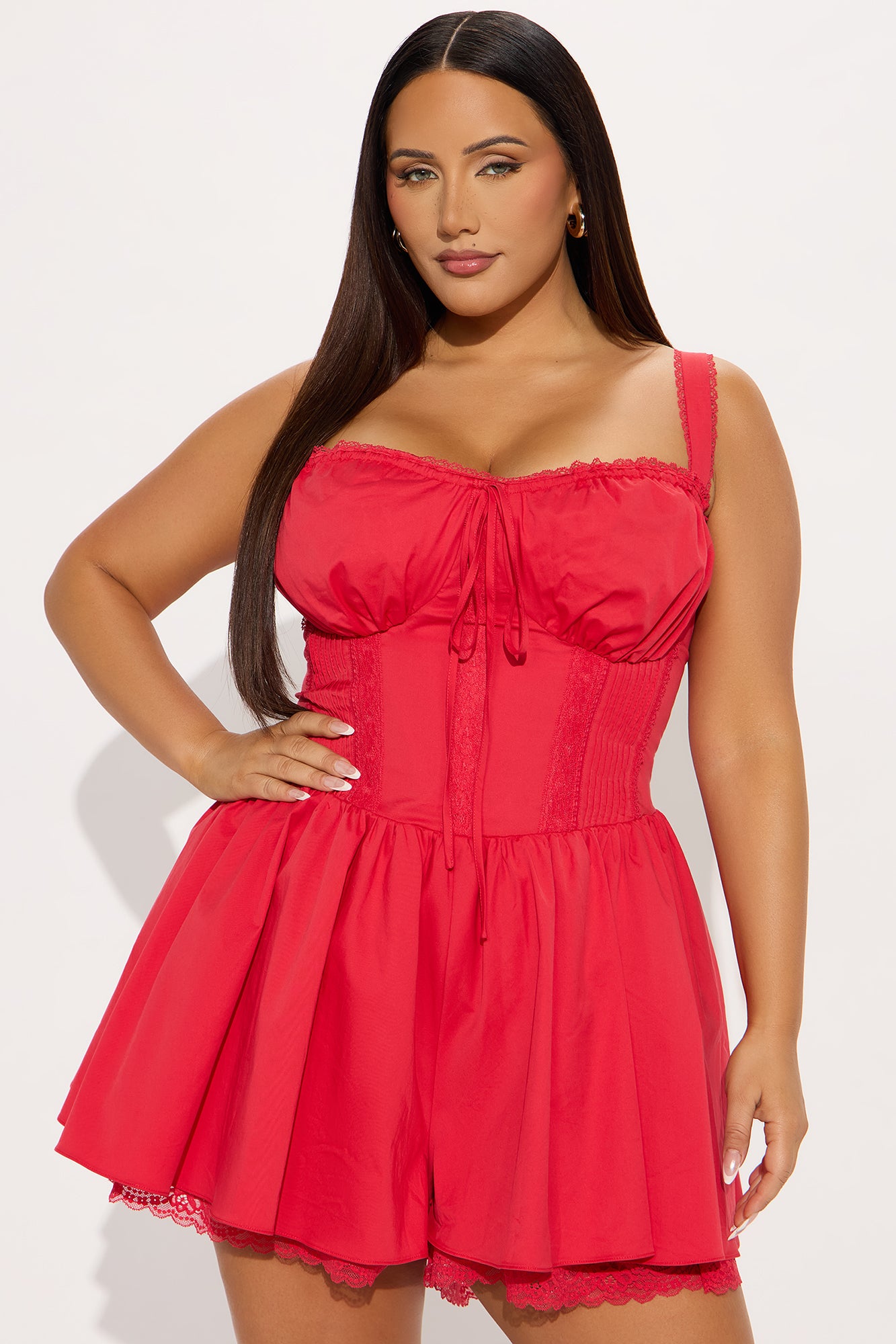Fall For Me Romper - Red - Image 6
