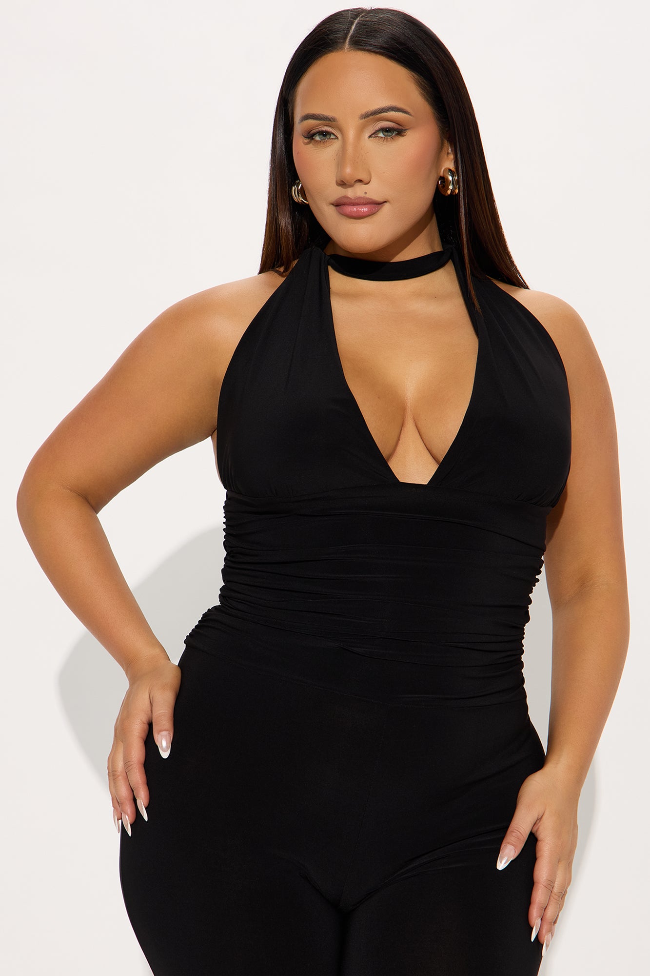 On My Way Capri Jumpsuit - Black - Image 5