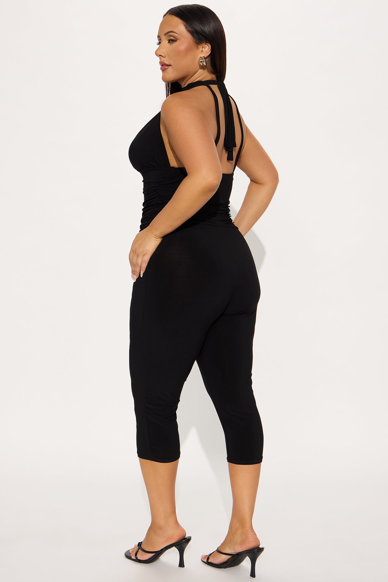 On My Way Capri Jumpsuit - Black - Image 6