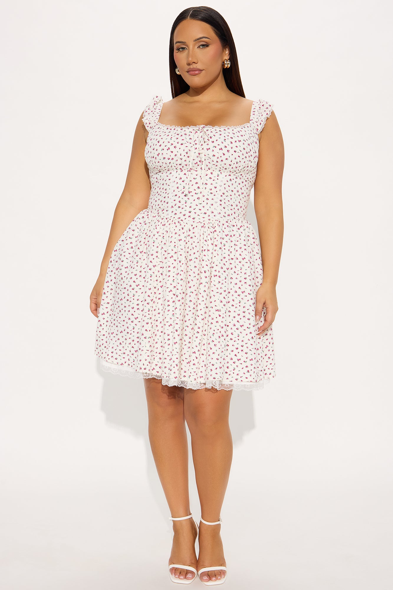 Carlotta Corset Mini Dress - Ivory/combo - Image 4