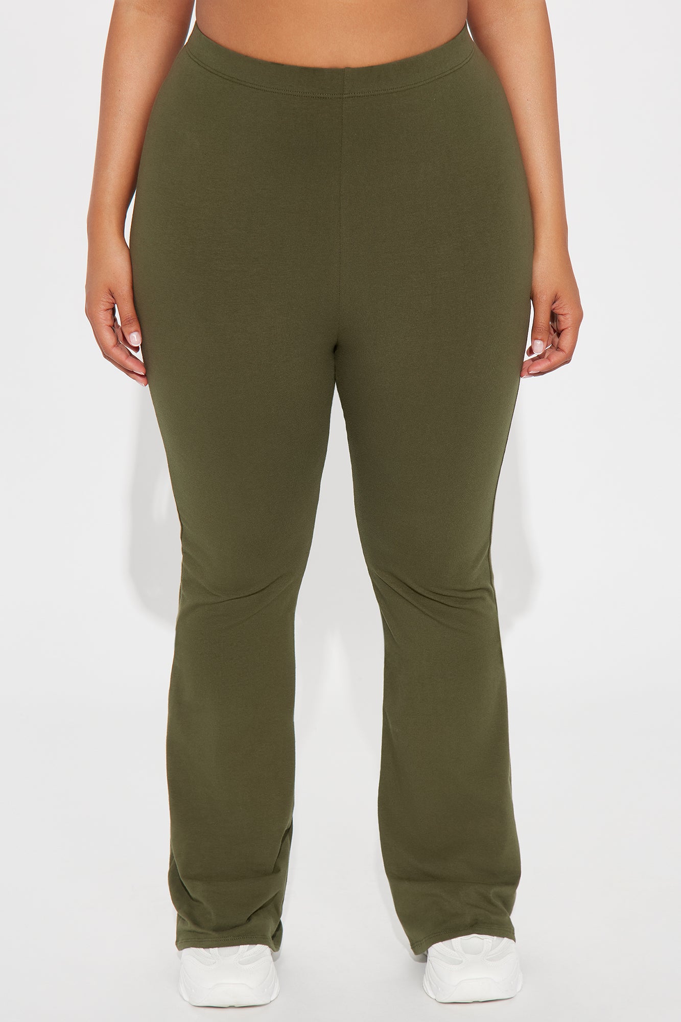 Adriana Flare Pant - Dark Olive - Image 5