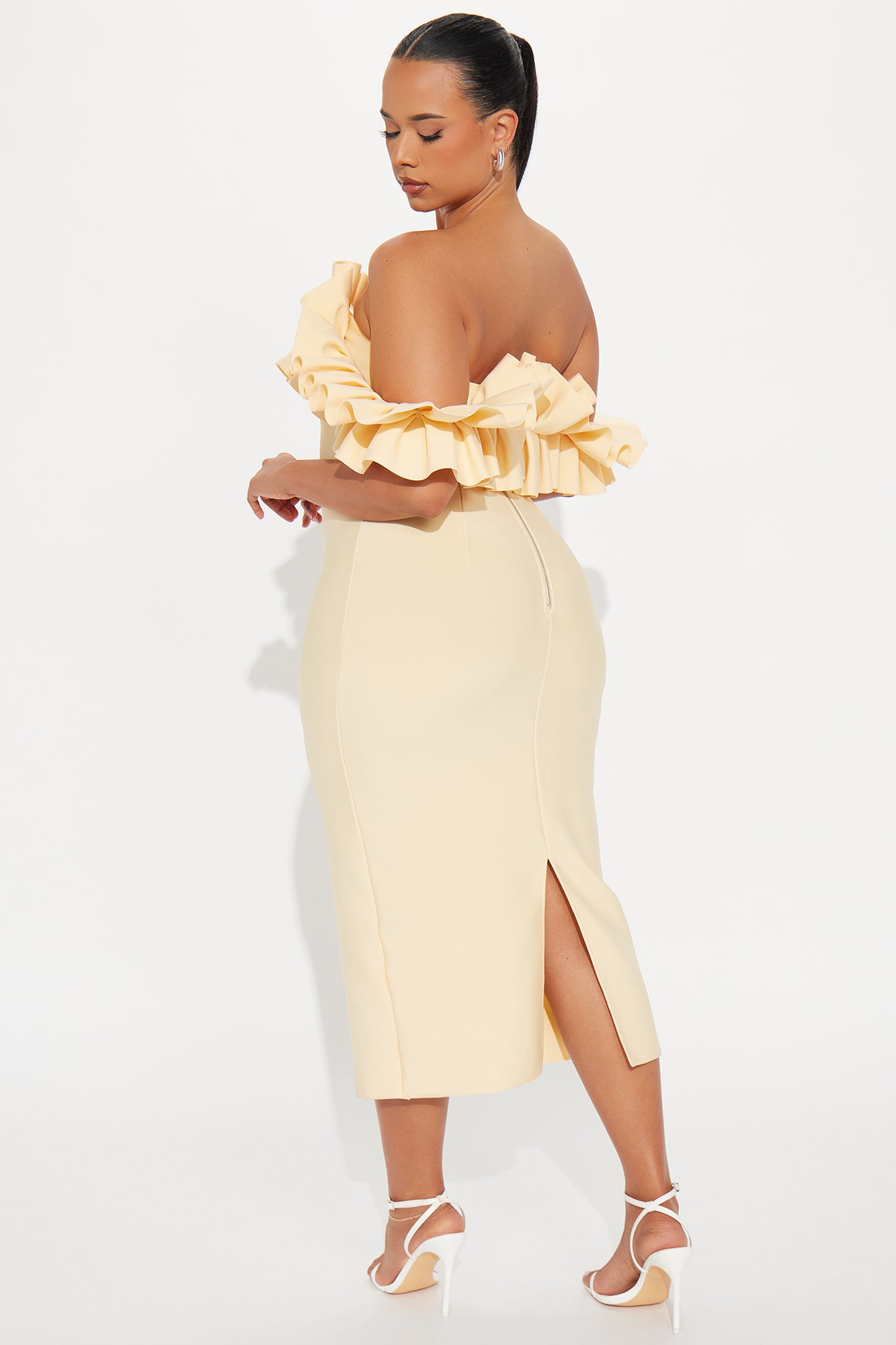 Statements Like This Midi Dress - Butter Yellow - Image 6