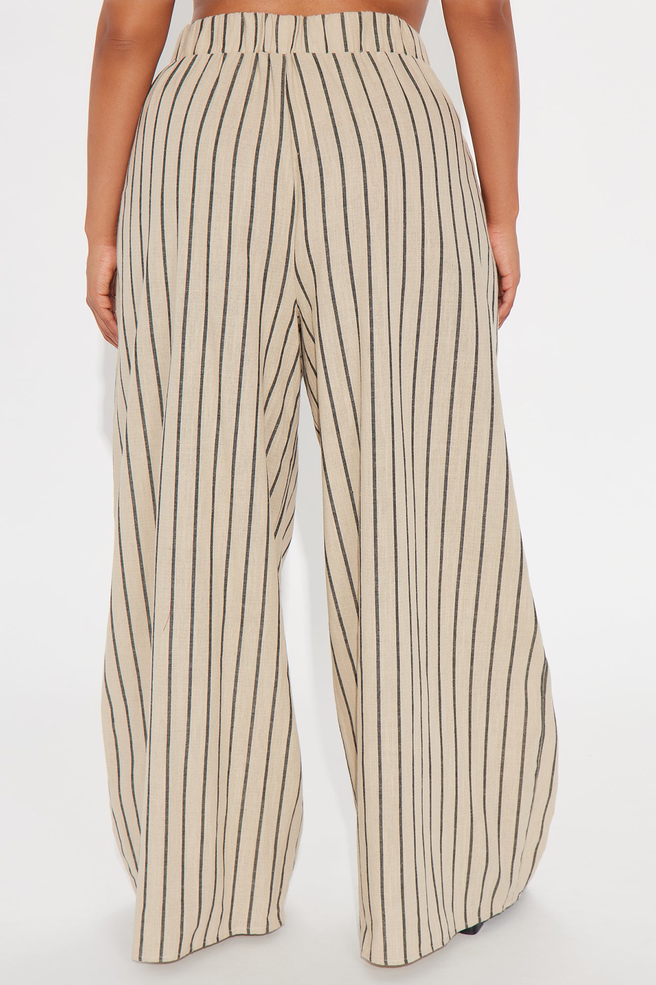 Ella Striped Linen Pant - Taupe/combo - Image 6