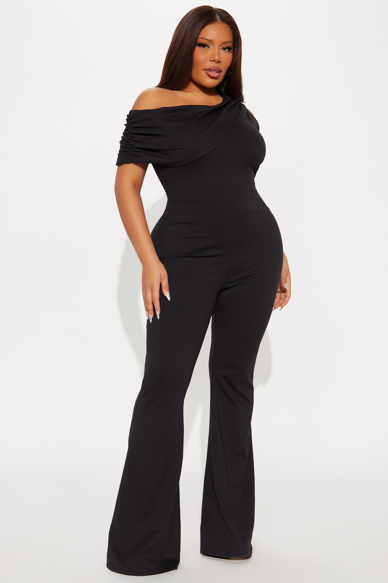 Sense Of Style Flare Jumpsuit - Black - Image 4