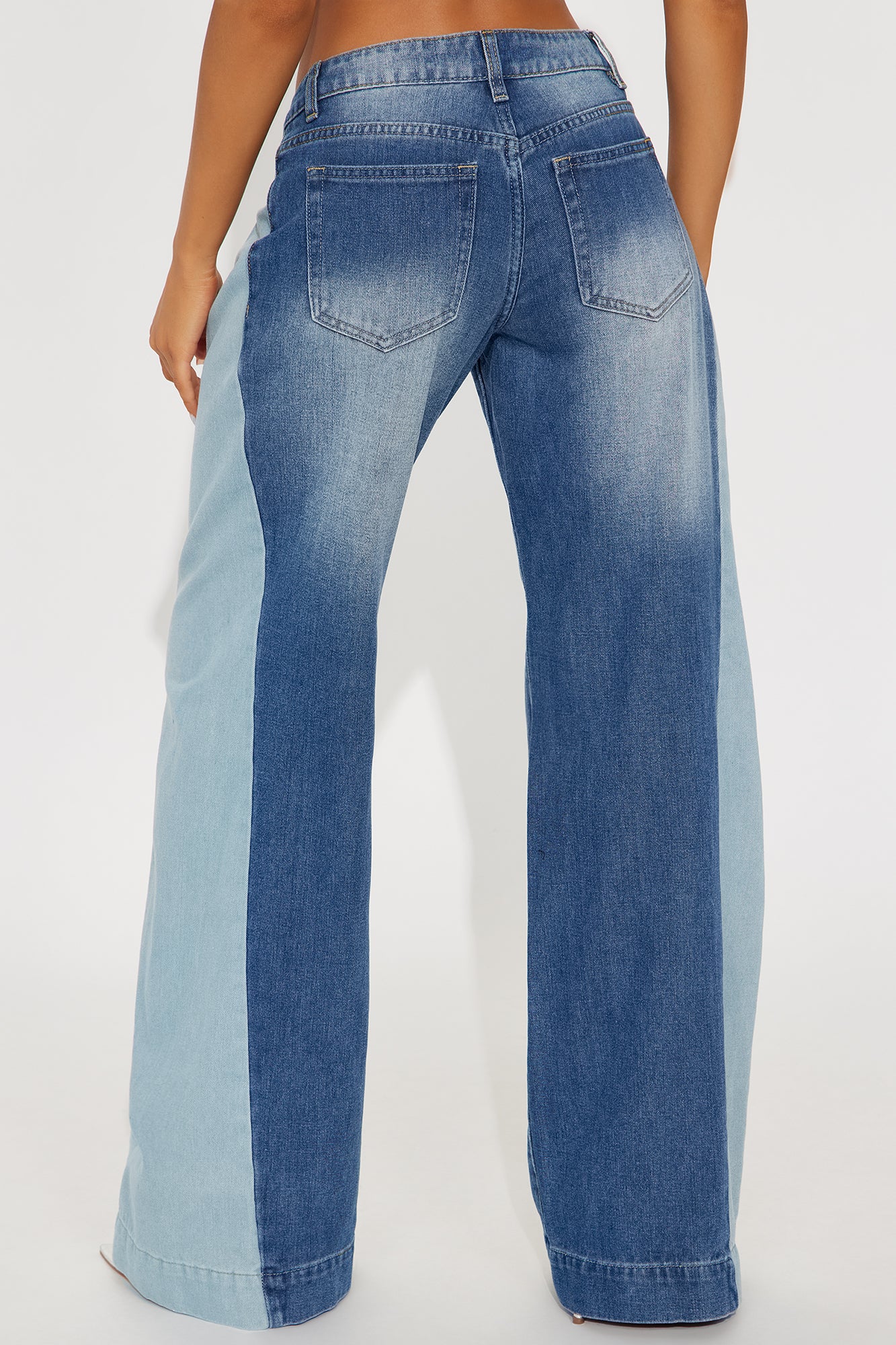 Dance With Me Low Rise Wide Leg Jeans - Medium Wash - Image 4