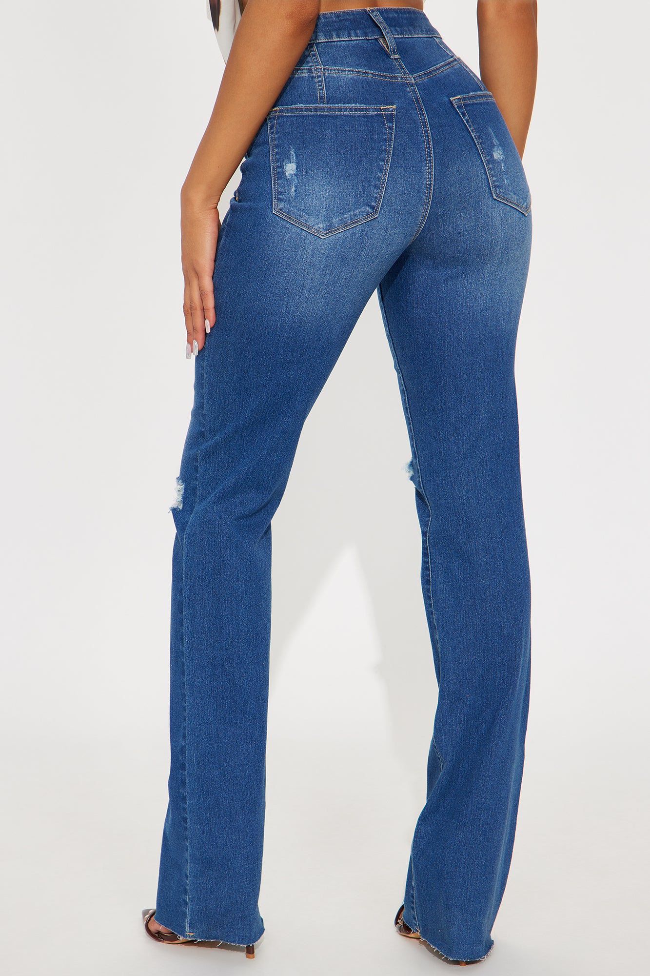 All Yours Curvy Stretch Bootcut Jean - Medium Wash - Image 3