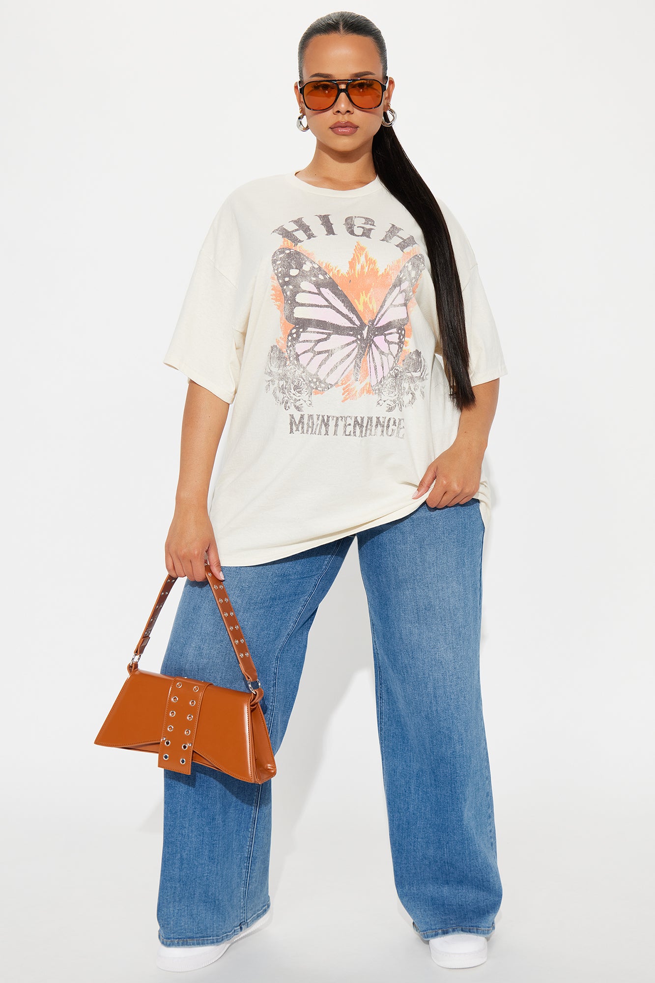 High Maintenance Graphic Tee - Natural - Image 5