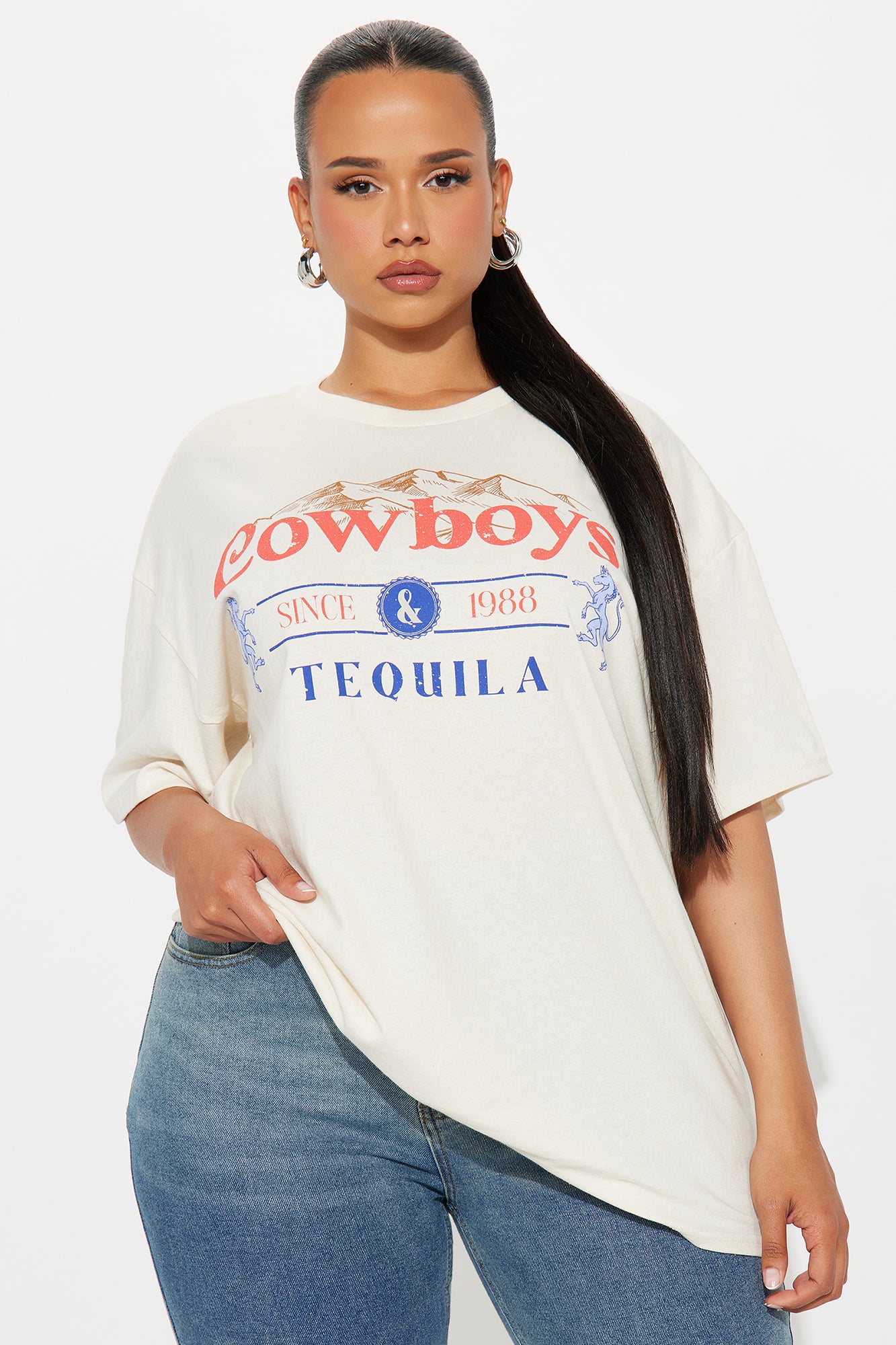 Cowboys Tequila Graphic Tee - Natural - Image 4