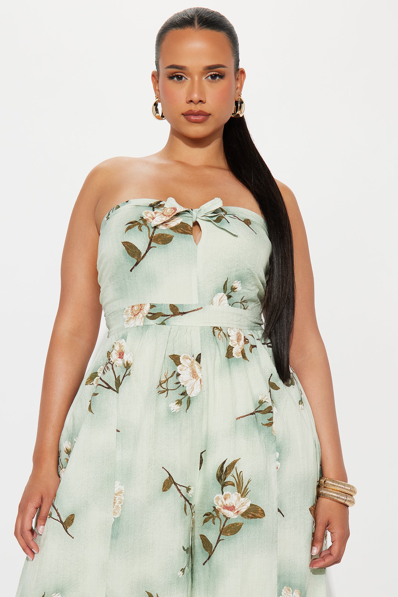 Scarlet Wide Leg Jumpsuit - Sage/combo - Image 5