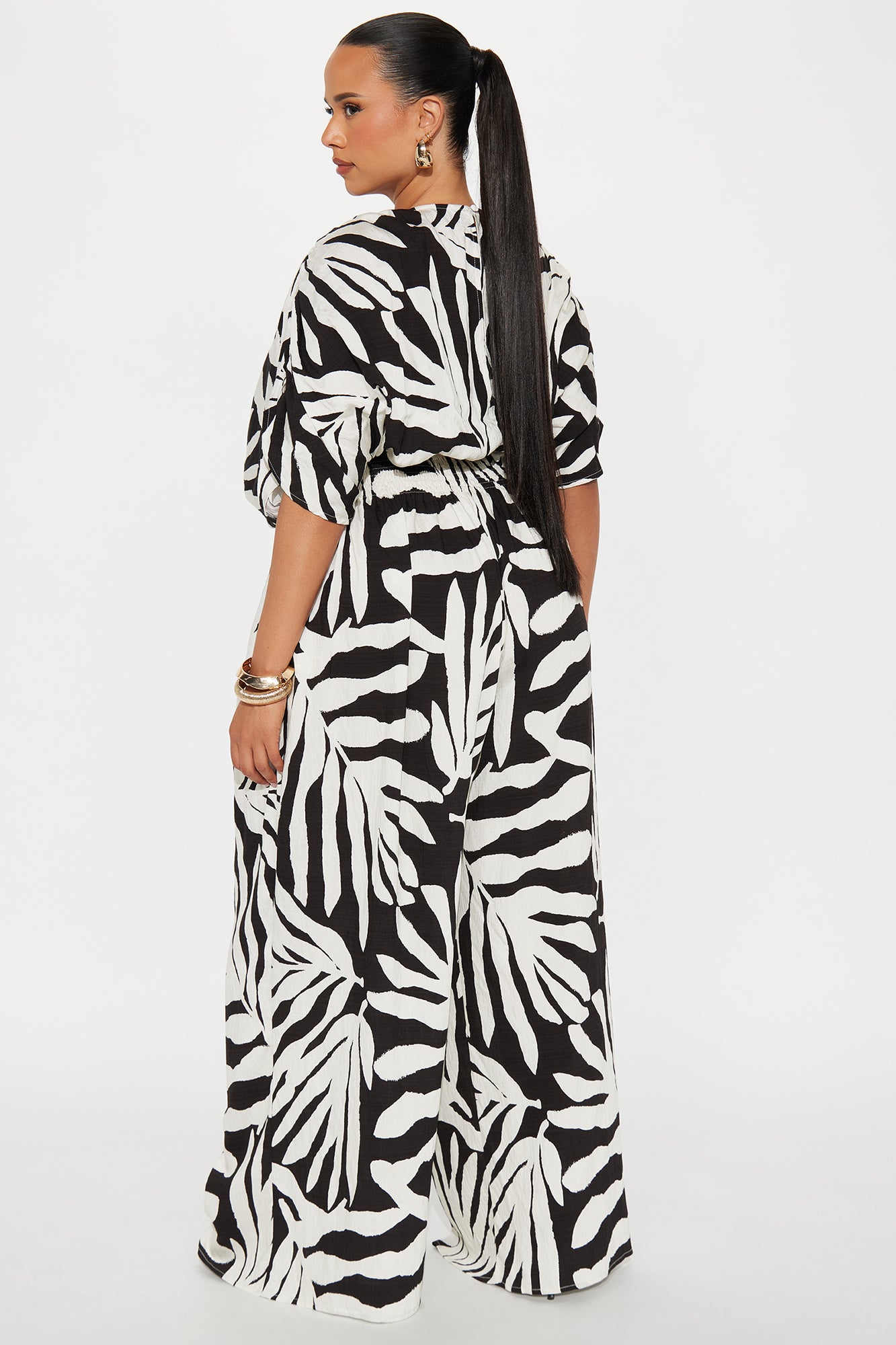 Secret Island Linen Jumpsuit - Black/combo - Image 6