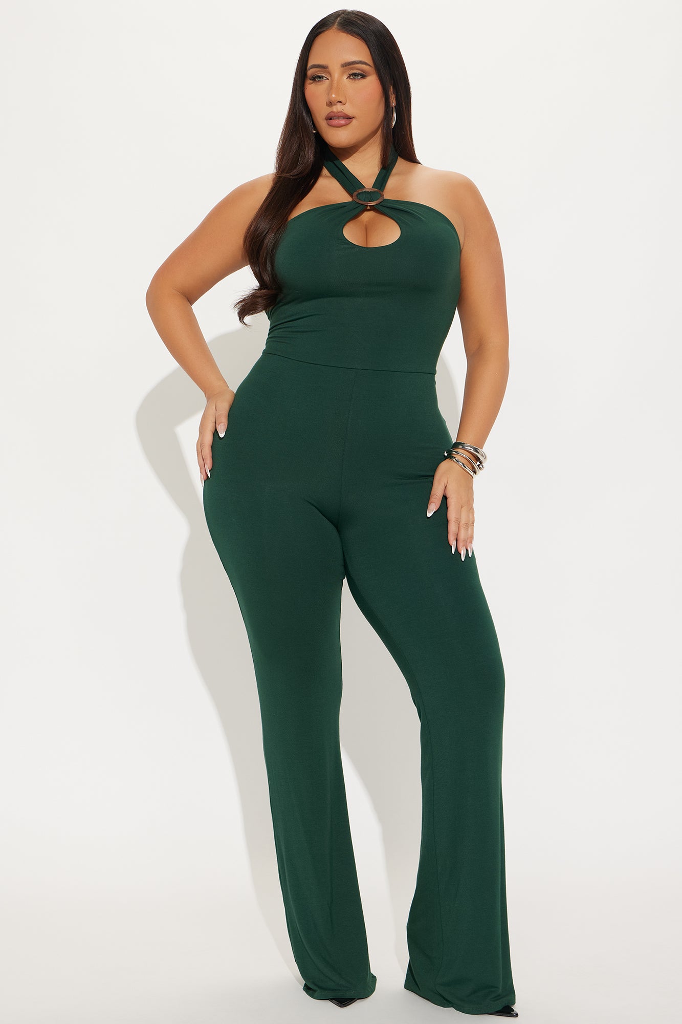 By The Waves & Sand Jumpsuit - Hunter Green - Image 4